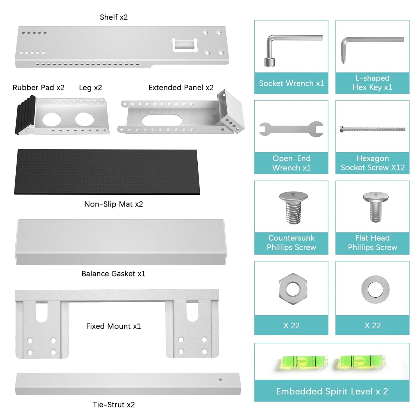 Air Conditioner Support Bracket, Adjustable Window Air Conditioner Bracket, No Drilling Heavy Duty AC Brackets for Windows