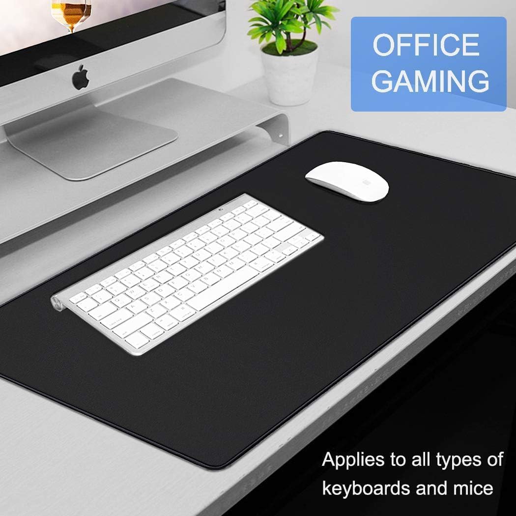 Large Extended Long Mousepad, 47.2x23.6 inch Large Gaming Non-Slip Mouse pad, Water Resist Computer Keyboard Mat Rubber Base Long Desk Pad for Work & Gaming, Office & Home, Black