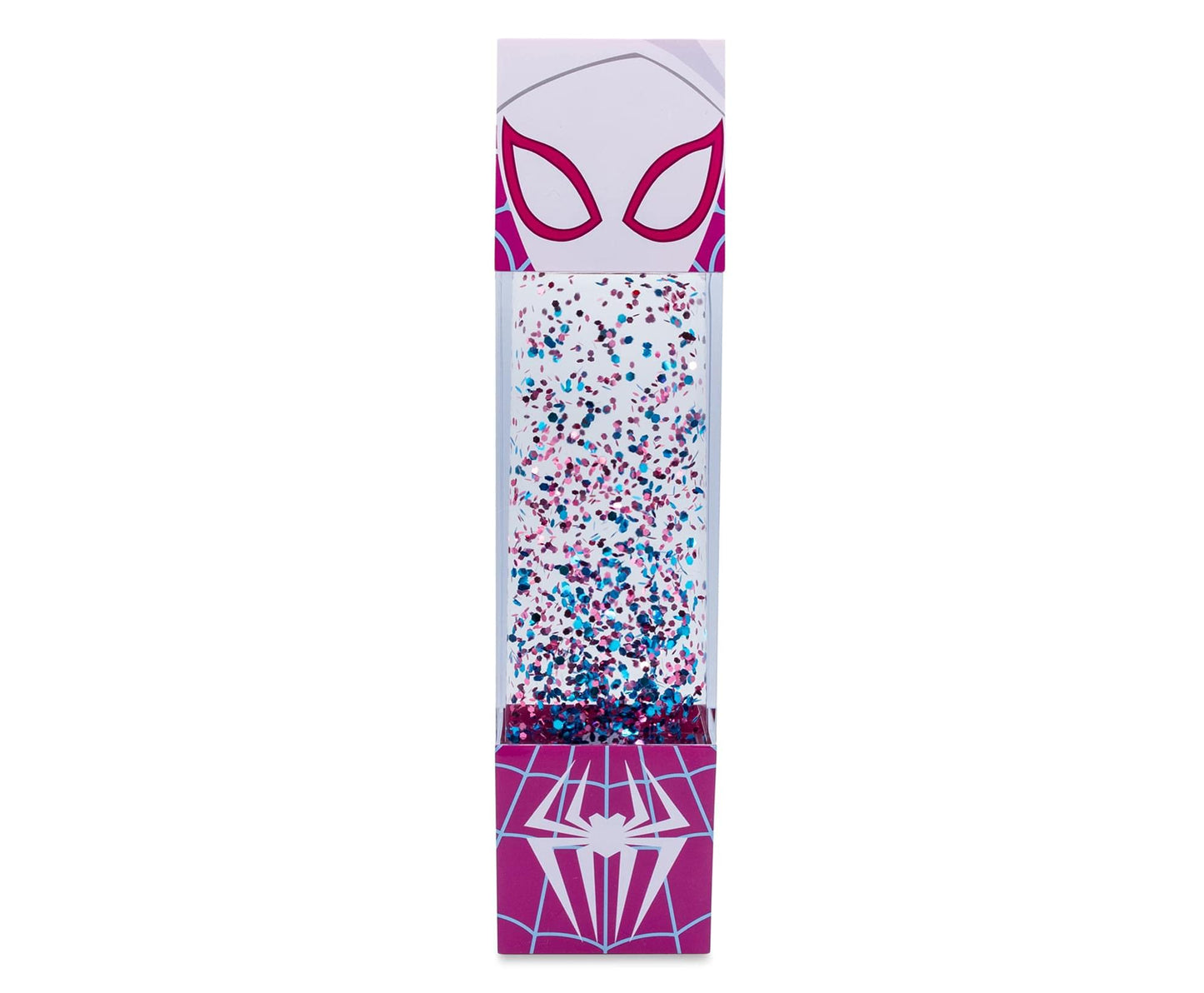 Marvel Spider-Gwen USB Powered Glitter Motion Lamp LED Light | Nightstand Table Lamp For Bedroom, Desk, Living Room | Home Decor Room Essentials | Comic Book Toys, Gifts And Collectibles | 12 Inches