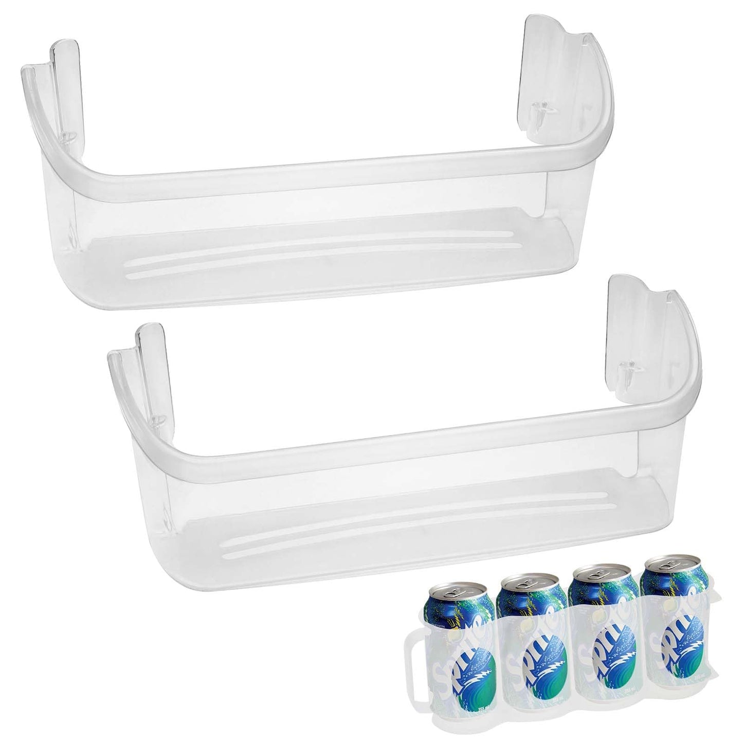 242126602 Replacement Refrigerator Door Shelf Bin Compatible with Frigidaire, Gibson, Kelvinator Refrigerator - Replaces 547407 AP6278233 PS12364199 EAP12364199 FFSS2625TS0 LFSS2612TF0 (2Pack)…