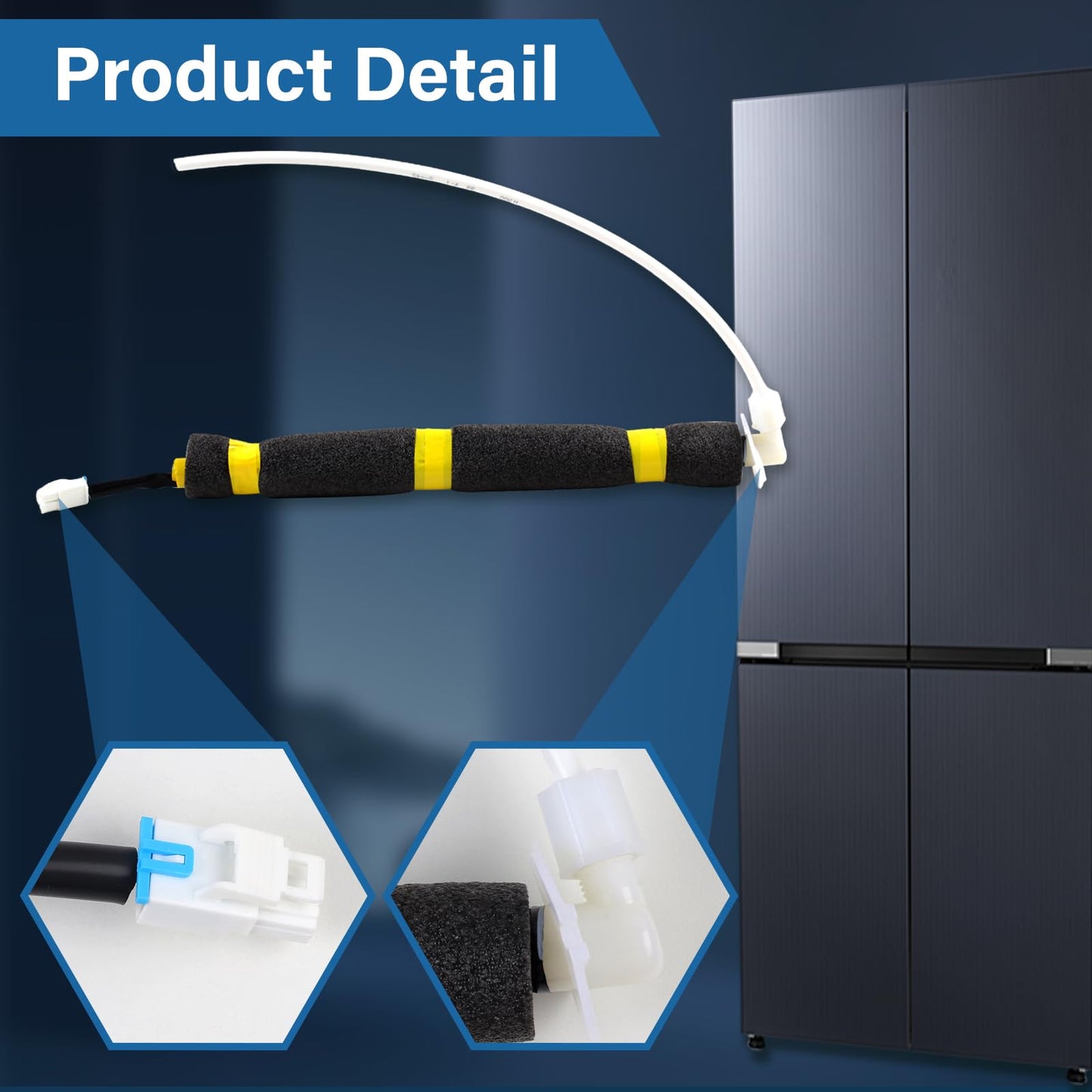 Compatible with Samsung Da97-00209z Refrigerator Ice Maker Fill Tube Heater - Da97-00209z / Ap5577572 Refrigerator Ice Maker Fill Tube Replacesre Frigerator Water Tube Heater Number 3970650, PS4169184