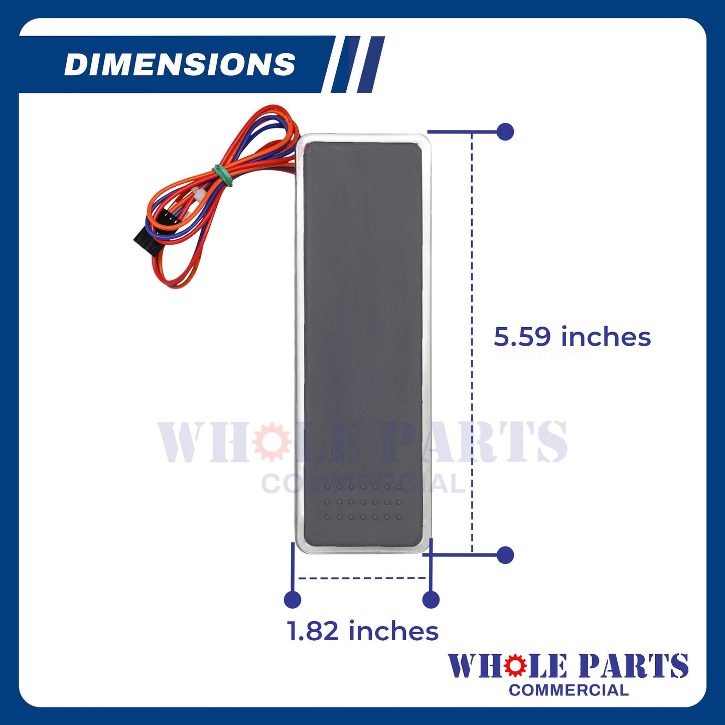 Upgraded Whole Parts Refrigerator Ice or Water Dispenser Actuator Pad Part# W11624941 - Replacement & Compatible with Some Kitchen Aid and Whirlpool Refrigerators