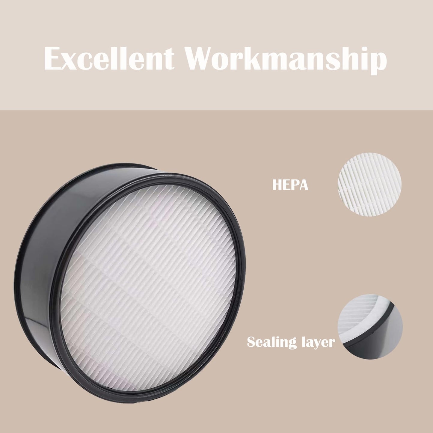 HAP600B Filter for Holmes Egg HAP600B-TU Air Purifier with Premium 360° HAP600B-TU True HEPA, 2 Pack