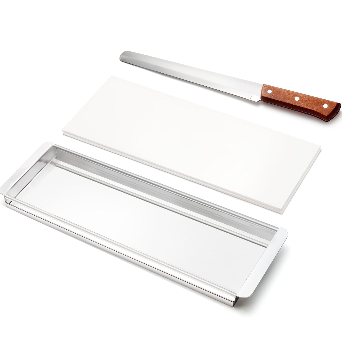Beef Jerky Slicer Kit,Stainless Steel,Adjustable Thickness,Uniform Slices,Include Cutting Board & 14-Inch Slicing Knife,Thin Meat Slicer Kit for Chefs & Home Kitchens