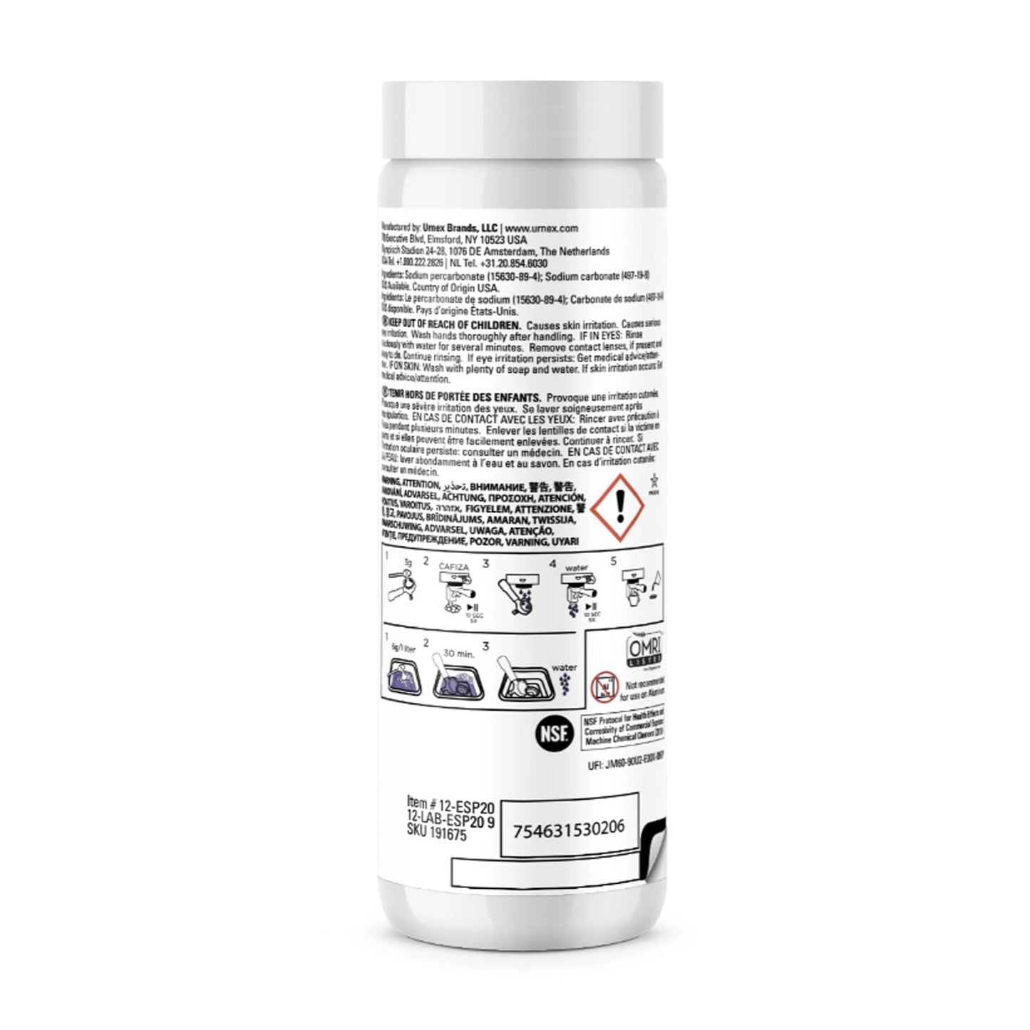 Urnex Cafiza Espresso Machine Cleaner - 20 ounces (1, A)