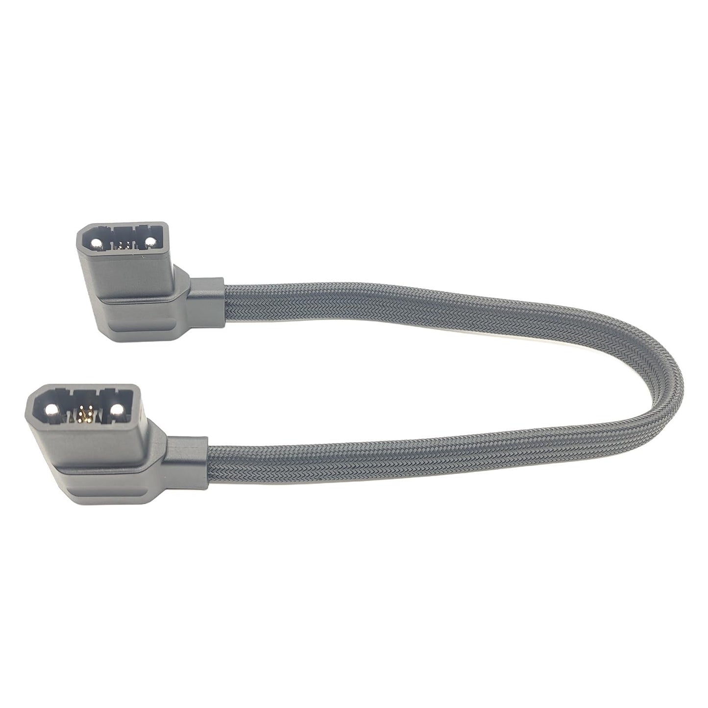Extra Battery Connection Cable Compatible with Delta Max, Delta 2, Delta 3 (Plus/1500) & Wave 2/3 -Generator Power Cord, 20 Inchs,Gray Braided (Not Compatible with Delta Pro/Pro 3/Ultra/3 Max)