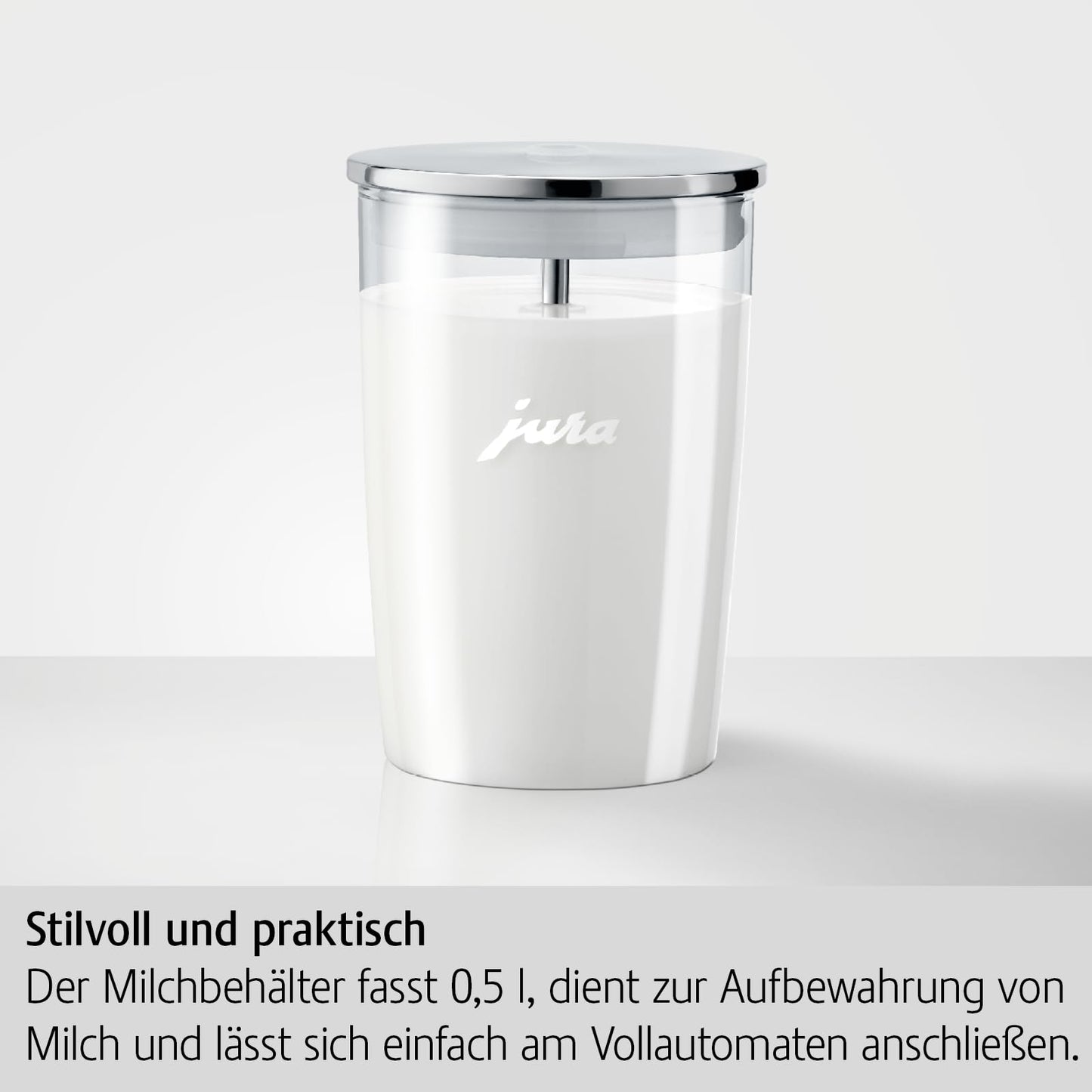 Jura 72570 Glass Milk Container, 9.2 x 9.2 x 13.5 cm