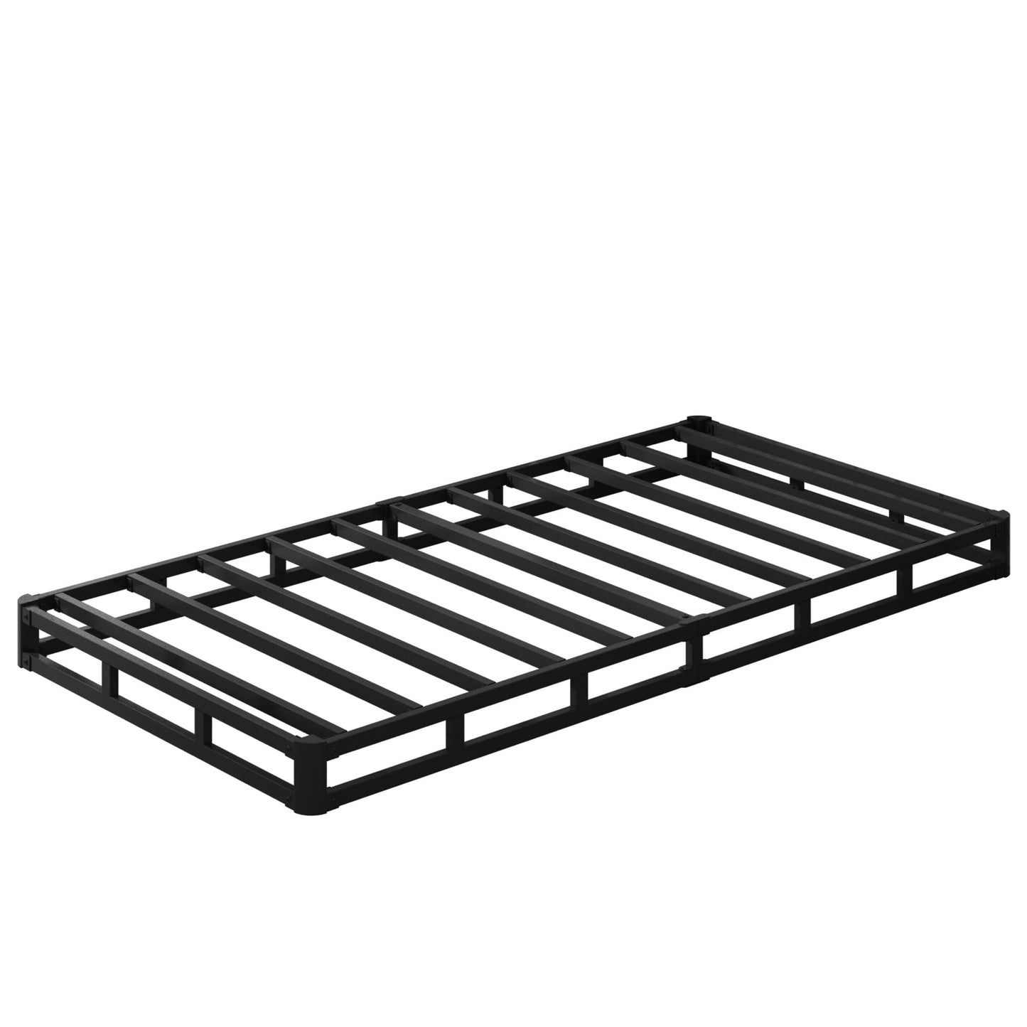 EMODA 5 Inch Twin Box Spring Bed Base, 1500 LBS Heavy Duty Metal Mattress Foundation with Fabric Cover, Easy Assembly