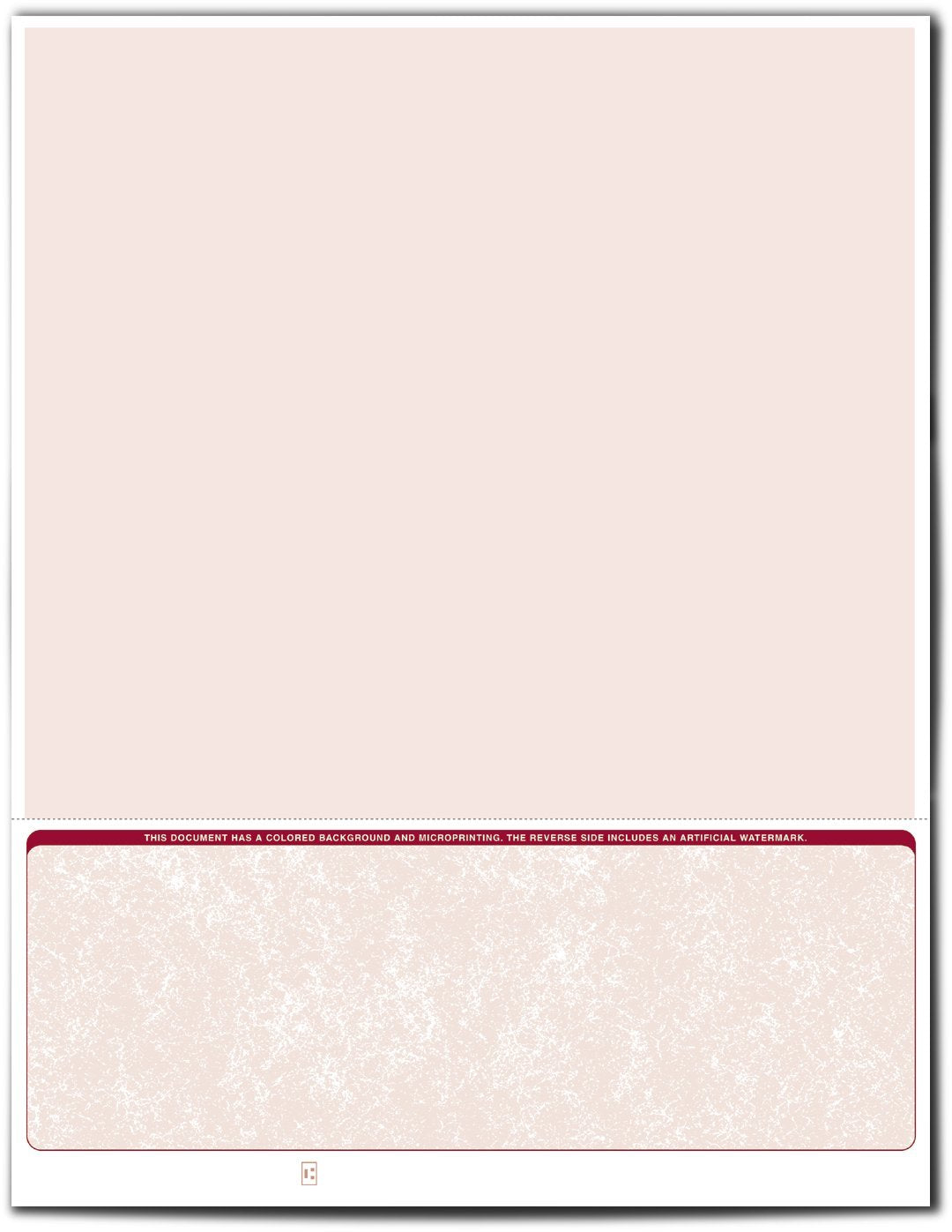VersaCheck Secure Checks - 250 Blank Business Voucher Checks - Burgundy Classic - 250 Sheets Form #1002 - Check on Bottom