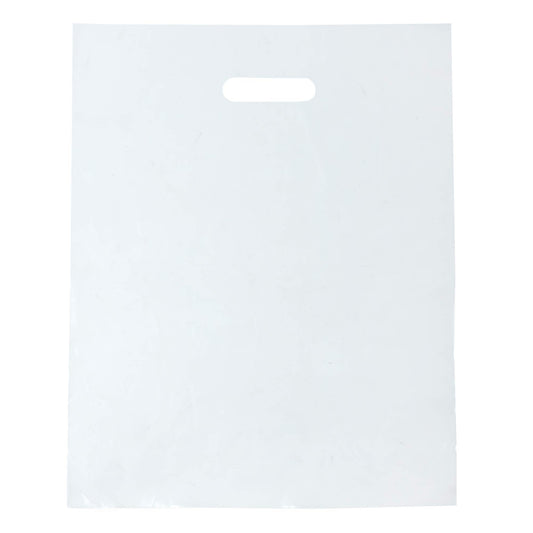 1000 Clear Plastic Bags With Handles 12"x15" Merchandise 1.25Mil Thick Glossy Retail Shopping for Small Business Boutique Clear Gift for Shopping, Clothing and Trade Show