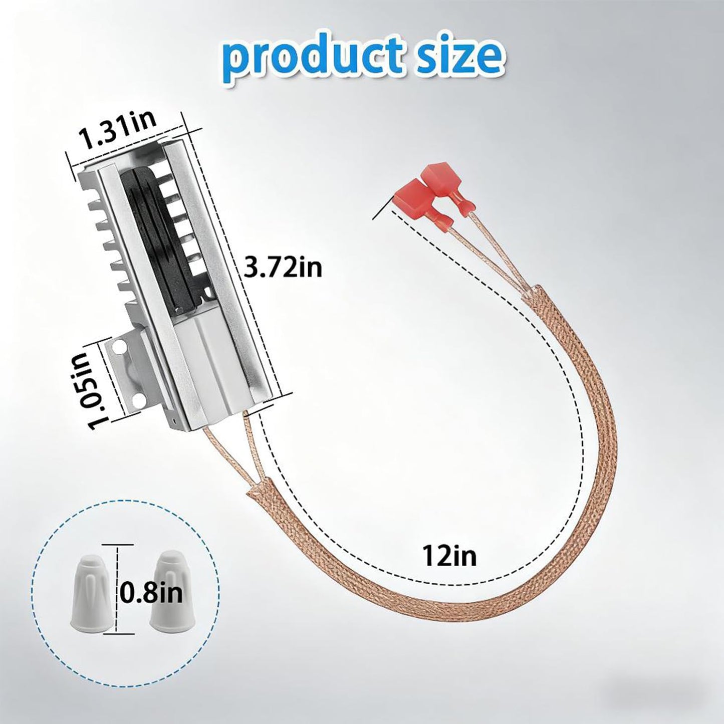 2026 New Upgraded NR038KX Gas Range Oven Ignitor Fits for Thor, HRG3026 HRG3080U HRG3031U HRG3618U HRG3609U HRG4804U HRG4808U LRG3001U – Replaces DVTH-5310 DVTH-5316 DVTH-5319