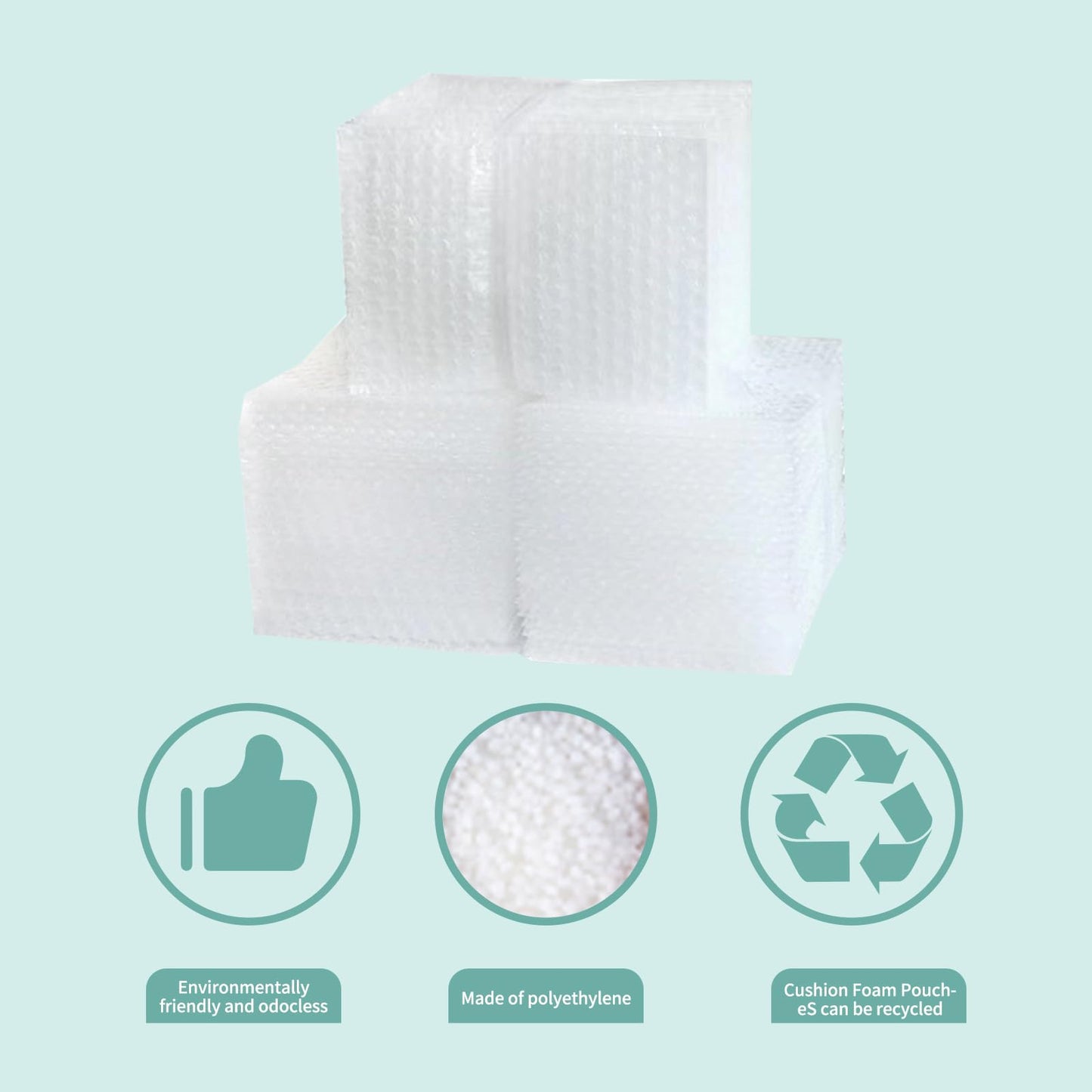 100 Pcs Bubble Pouches, 8''x10'' Bubble Bag for Packing, Which is Anti-Impact Come with Exquisite Sealing Label Storage Packing and Moving.
