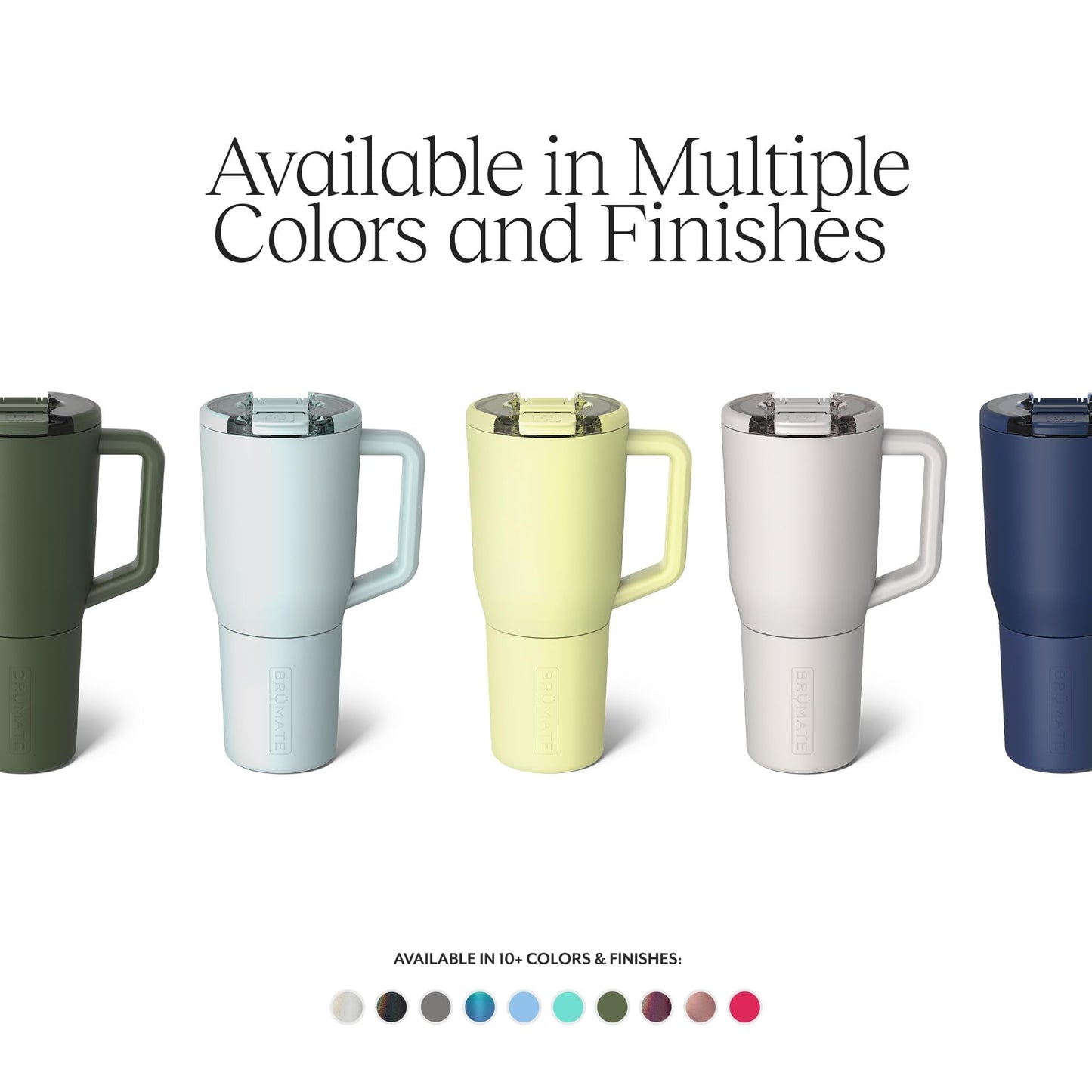 BrüMate Müv - 35oz 100% Leak Proof Insulated Coffee Mug with Handle & Lid - Stainless Steel Coffee Travel Mug - Double Walled Coffee Cup (Dark Aura)