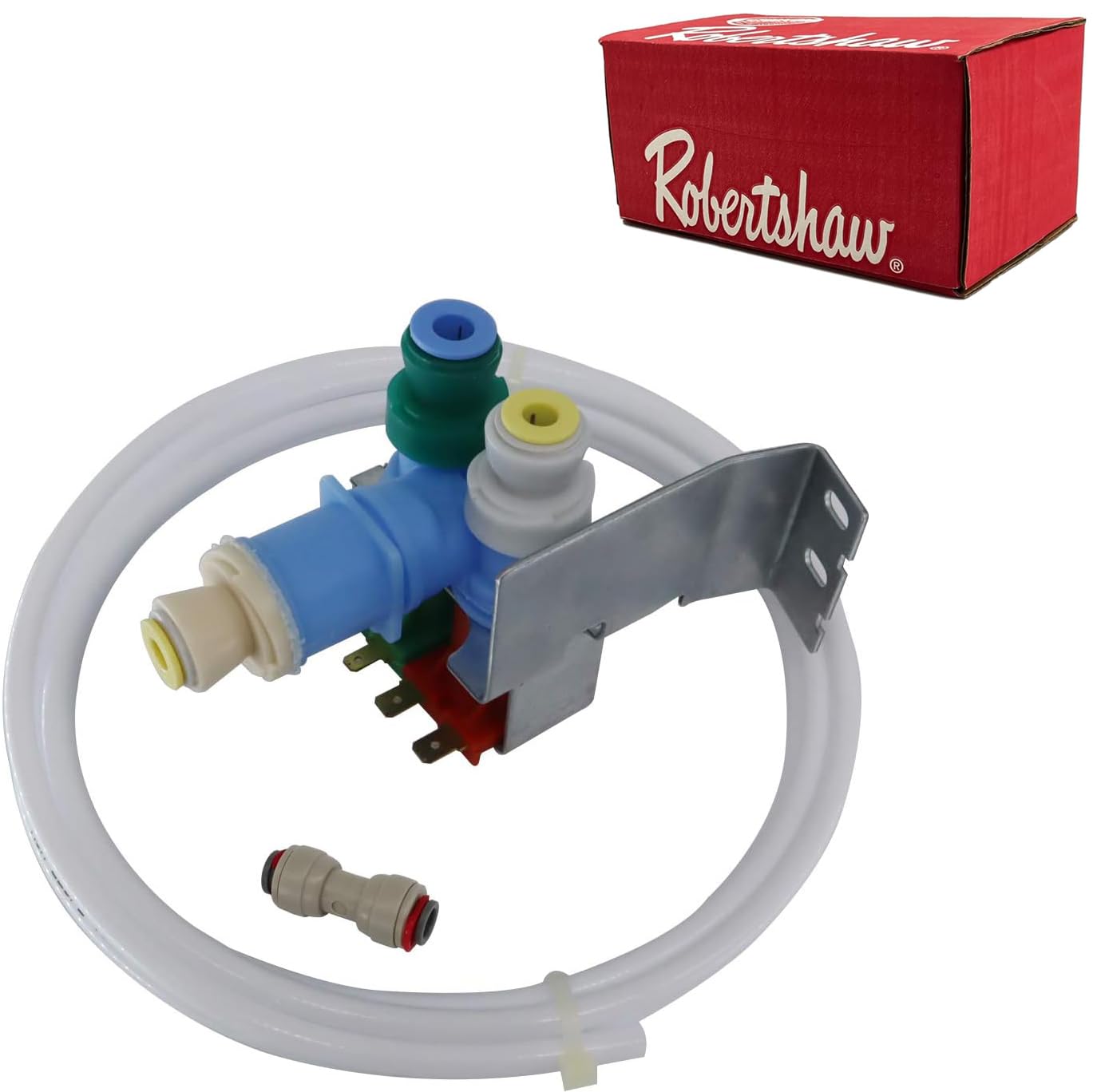 [IMV708 W10408179 Valve OEM Mania] IMV708 4389177 NEW OEM Produced for Whirlpool Refrigerator Water Inlet Valve Kit by Robertshaw Replacement Part