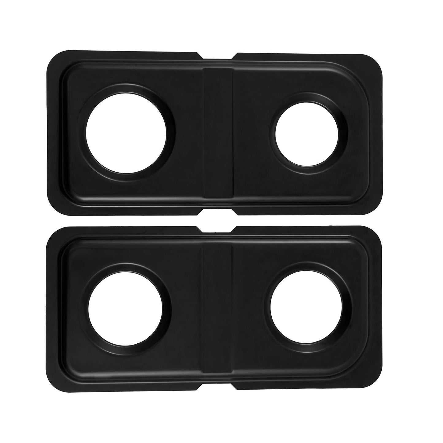 WB34K10009 Right WB34K10010 Left Burner Drip Pans Replacement for GE Hotpoint Gas Stove Range Parts 16.6" x 8" Stainless Steel Double Drip Pans GE Hotpoint Gas Stove Range Catch Pan Drip Bowls 2 Pcs