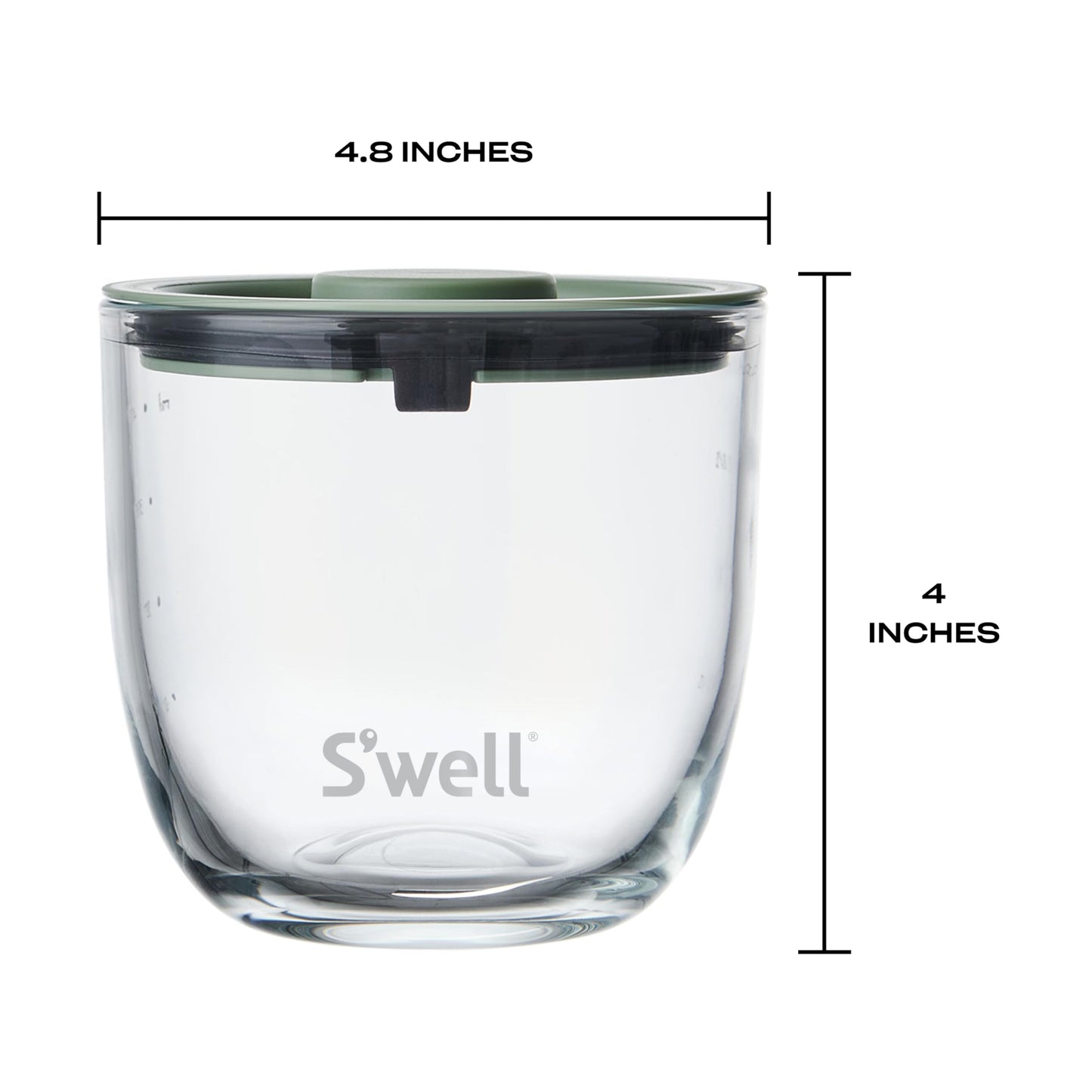 S'well 16oz Glass Prep Bowl Set of 4 For Easy Meal Prep, Vintage Pastels, Made From Durable Tempered Glass