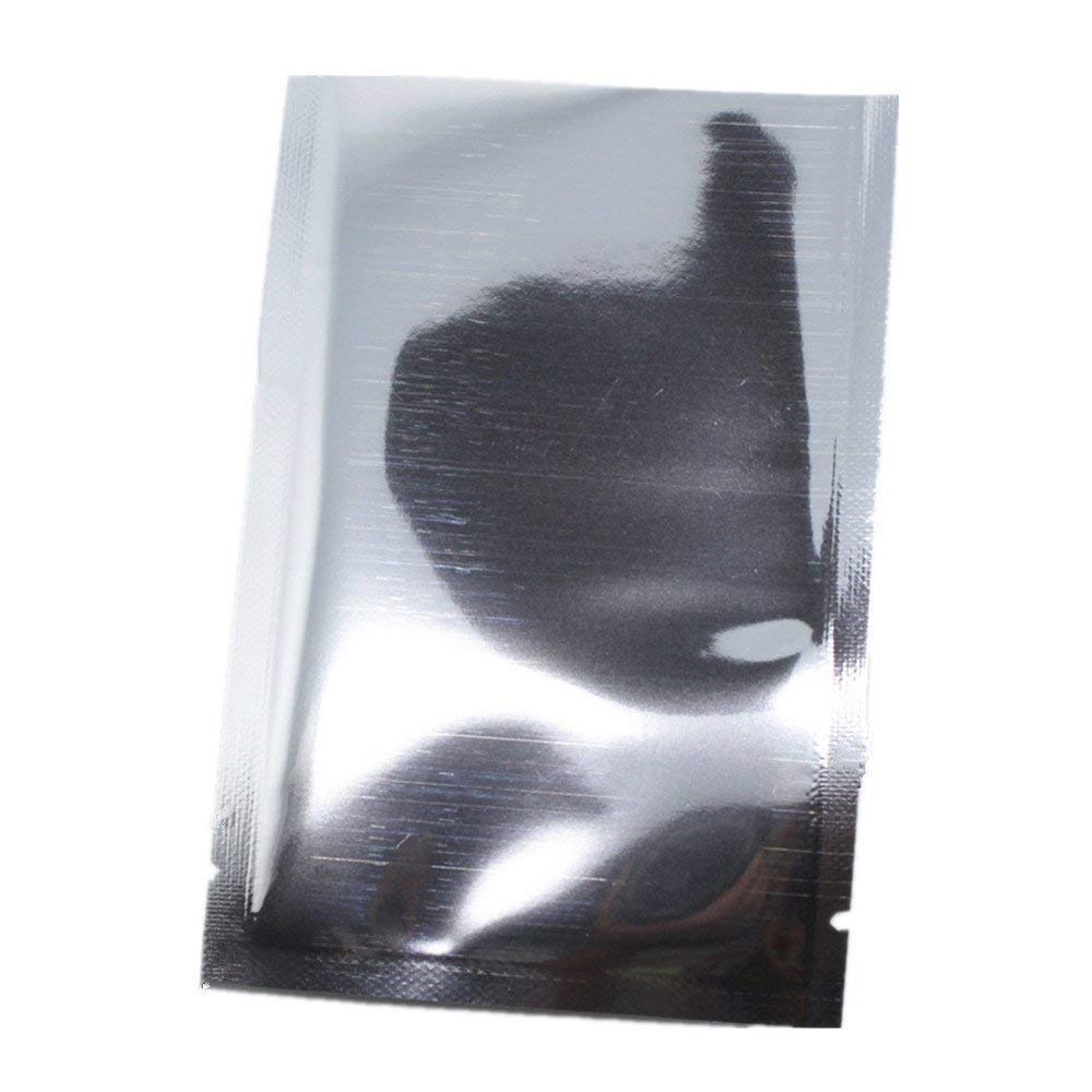 PABCK 500 Pack 3.1x4.7 inch (Inside Size 2.8x4.3 inch) Silver Foil Pouch Heat Seal Bulk Food Storage Bags Vacuum Sealer Wrapping