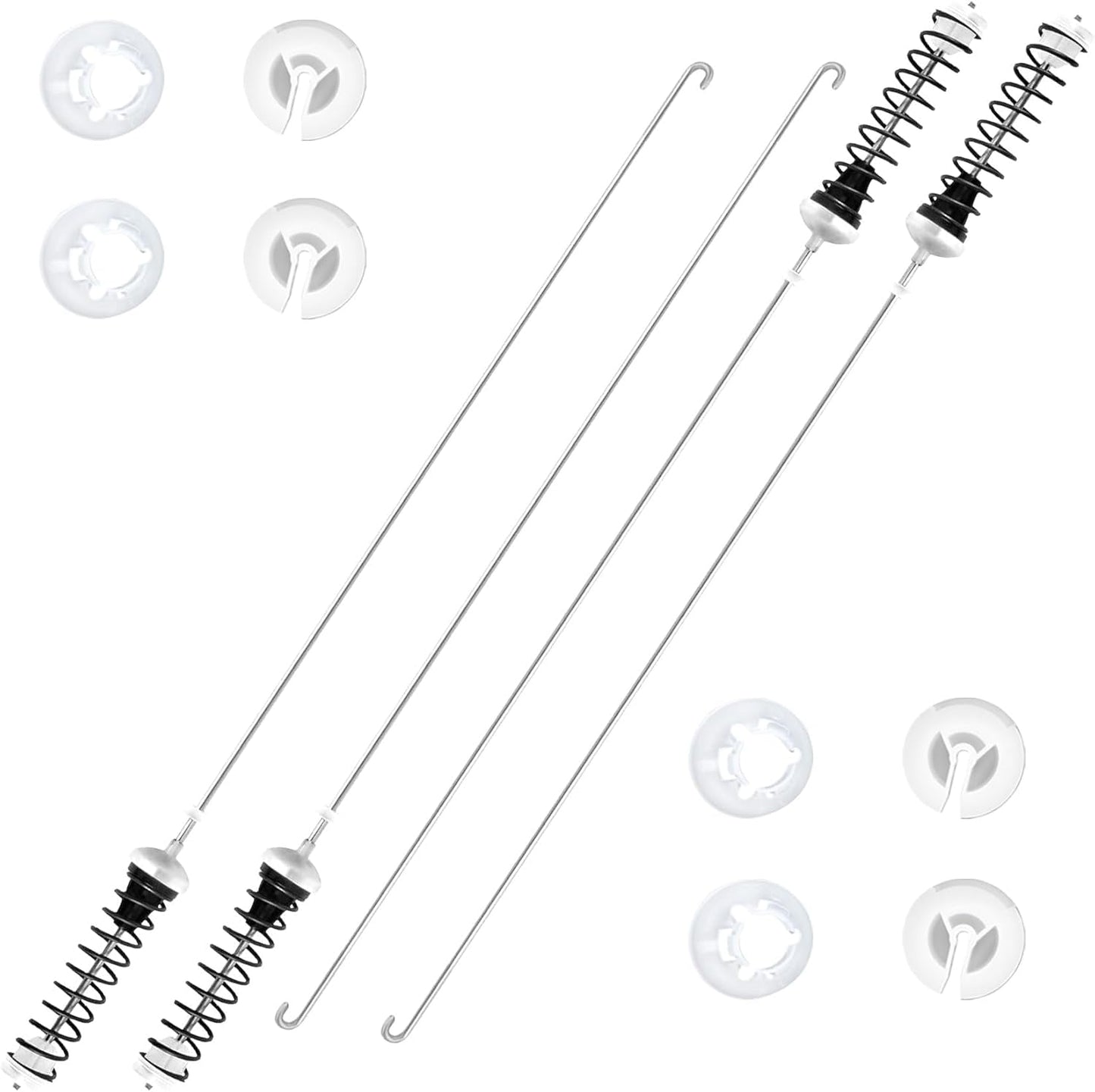 Upgraded WTW4850HW1 WTW4855HW1 WTW4955HW1 Washer Suspension Rods Fit for Whirlpool Maytag Washer WTW4855HW2 WTW4855HW3 WTW4950HW0 MVWC465HW3 WTW4655JW1 WTW4950HW1 WTW4950HW2 WTW4955HW2 WTW4955HW3