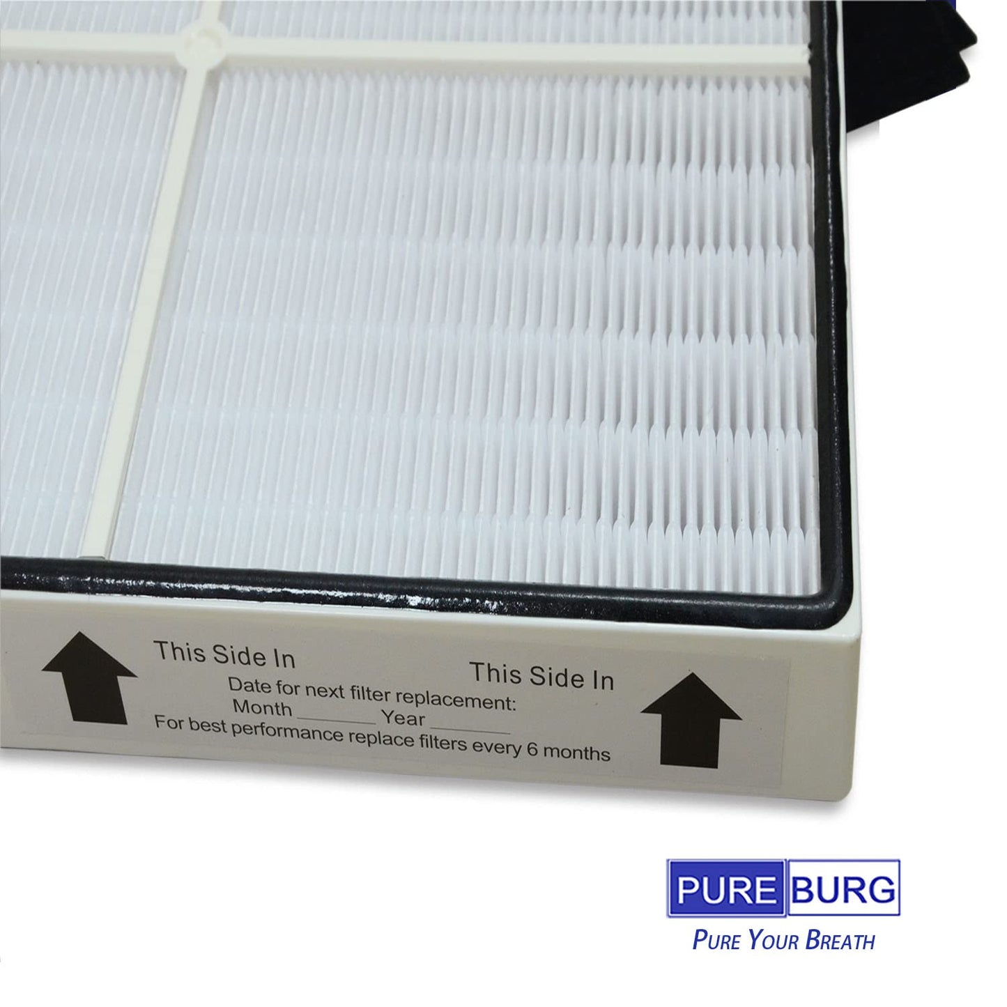 PUREBURG Replacement Filter set Compatible with Whirlpool Whispure 1183054K 8171434K Fits AP450 AP510 AP51030K AP51030KB AP45030K WP500 WP1000 Air Purifier, H13 HEPA Activated Carbon
