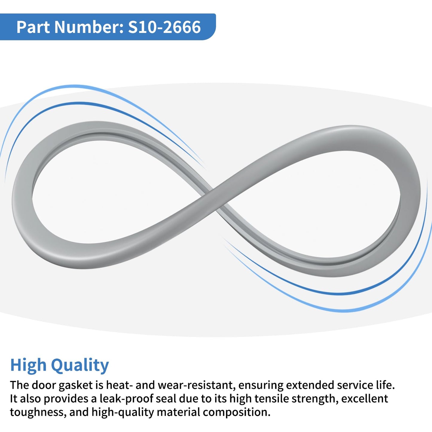 10-2666 S10-2666 Door Gasket Replacement Part for Market Forge Steam-It