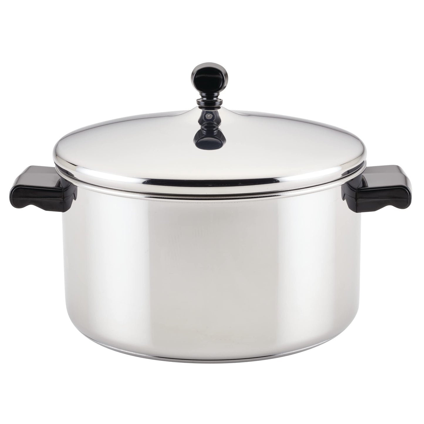 Farberware Classic Series Stainless Steel Stockpot with Lid, 6-Quart Pot
