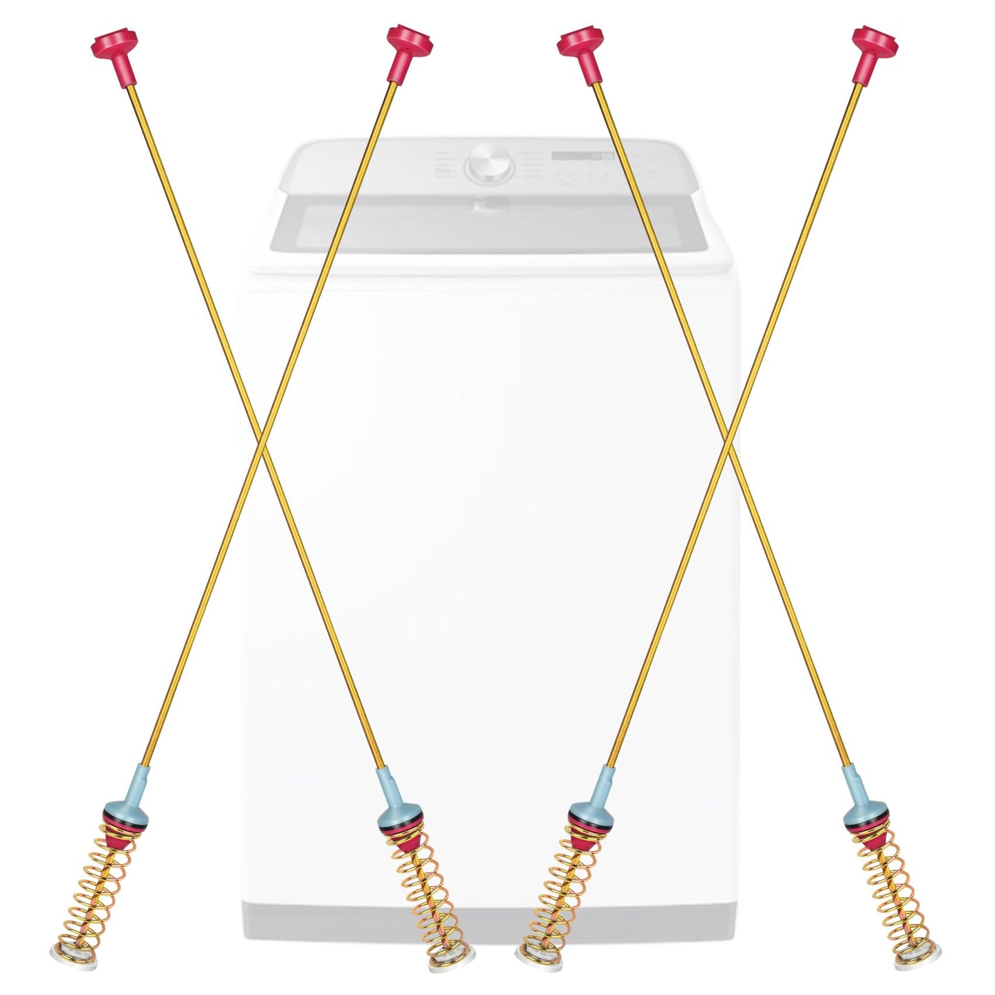 DC97-16350V Washer Suspension Rods(27.6in) for samsung Washer, Replacement for samsung Washer WA54R7200AW/US WA54R7600AC/US WA54R7200AV/US Suspension Rods, WA54R7600AV/US WA54R7600AW/US Rods