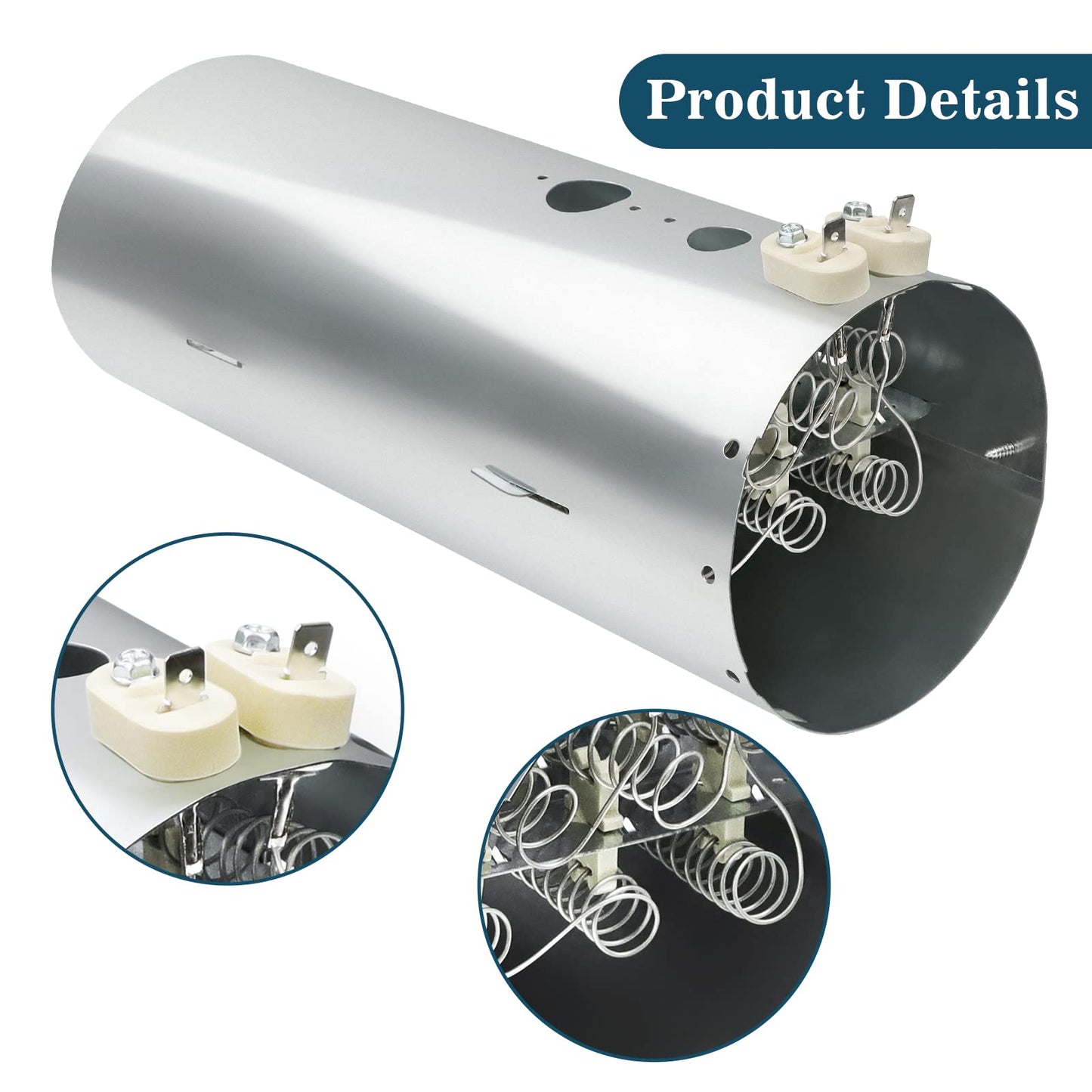 137114000 Dryer Heating Element Replacement Part By AMI PARTS - Compatible with Frigidaire Kenmore dryer - Replace PS2349309 AP4368653 AP4368739 PS2349395 AP21314