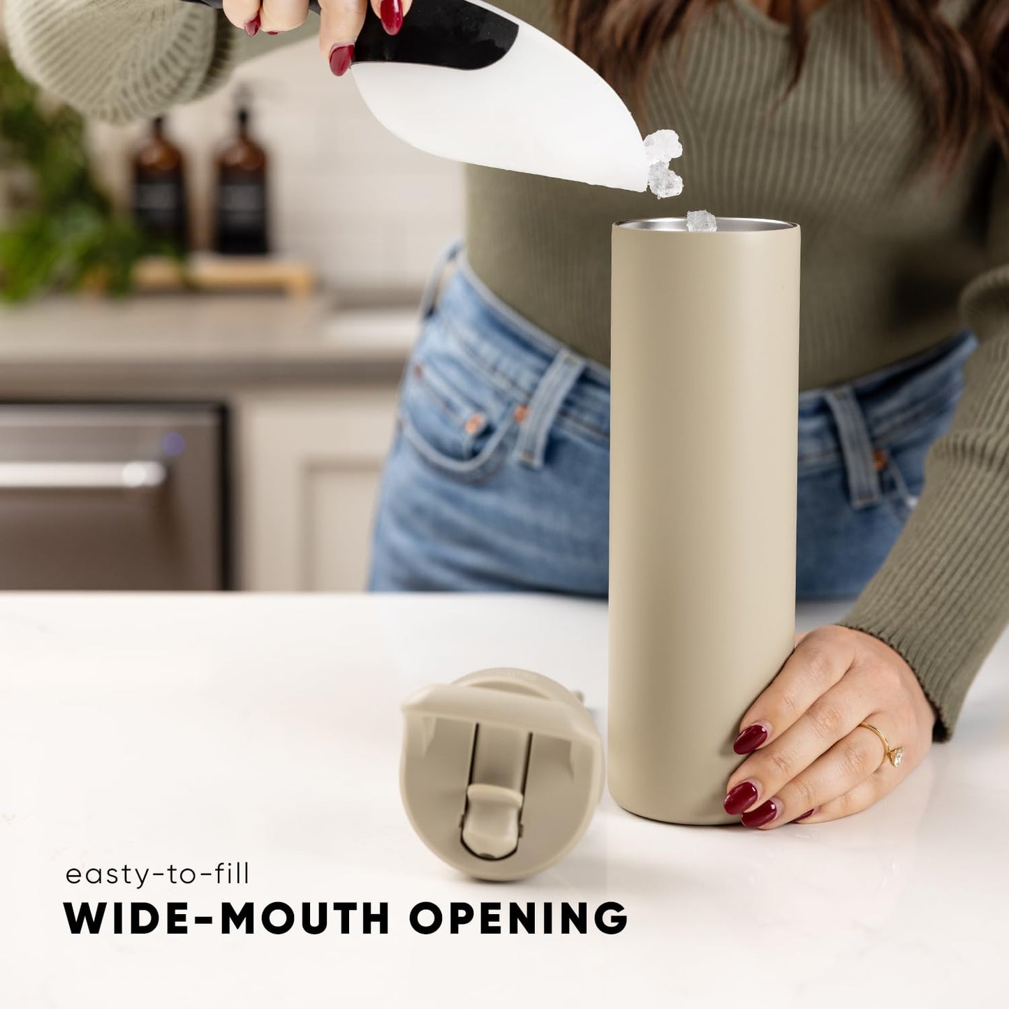 Simple Modern Water Bottle with Straw lid | Insulated Stainless Steel Thermos | Reusable Travel Water Bottles for Gym & Sports | Leak Proof & BPA Free | 24oz, Sea Glass Sage