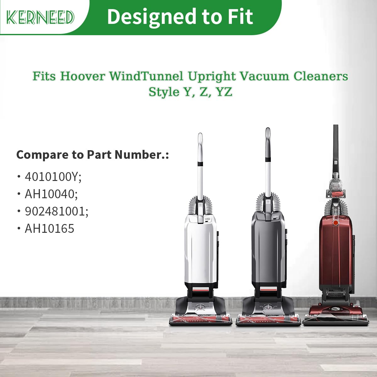 8 Pack Type Y HEPA Vacuum Bags for Hoover WindTunnel Upright Style Y, Z, YZ Vacuum Cleaners, Replace Part 4010100Y