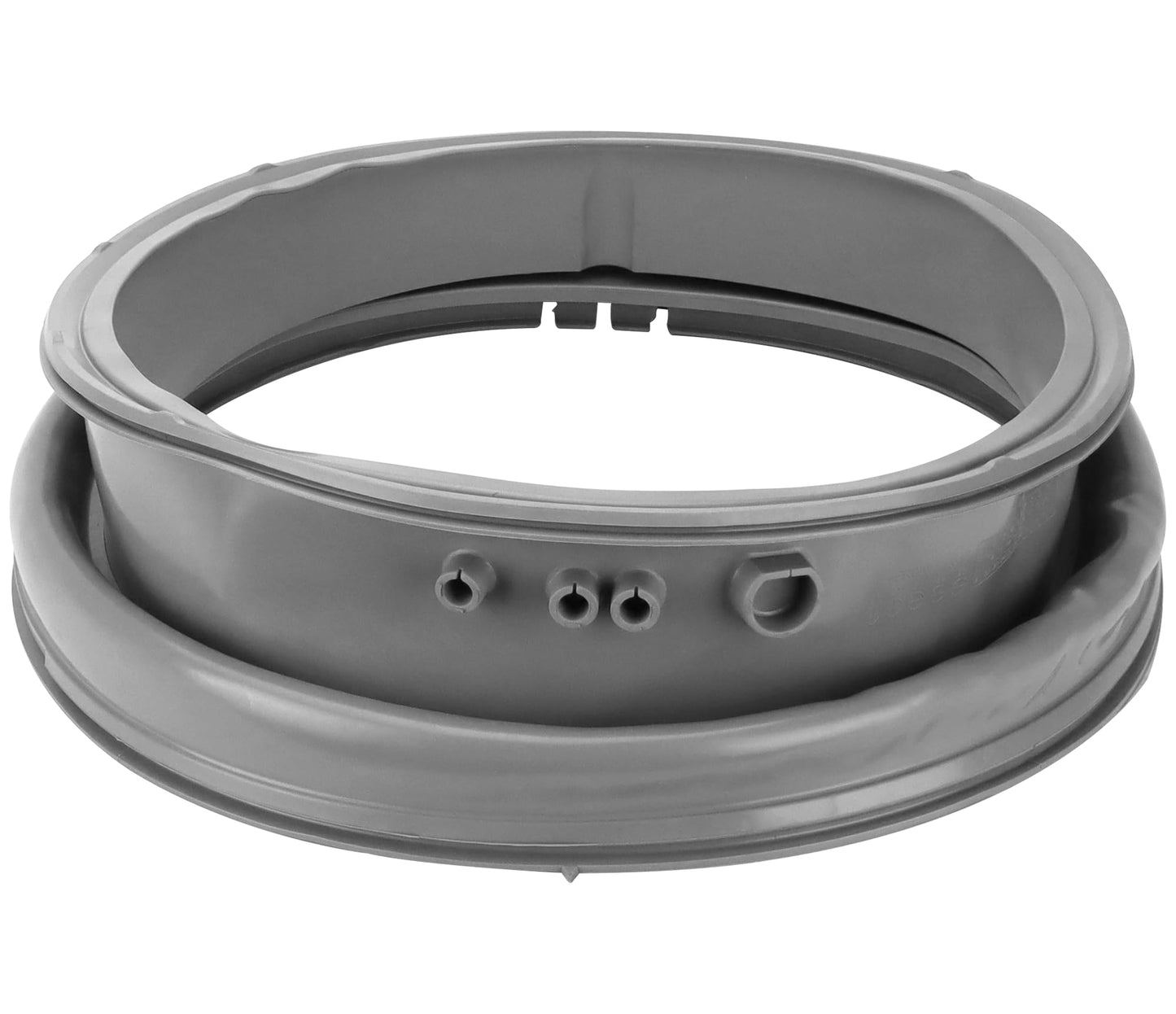 Upgraded 4986ER0004F Door Gasket Fit for Ken-More L-G Front Load Washer Rubber Seal, Washer Parts with Drain Port WM2250CW WM2050CW WM2301HR, Replaces 4986ER0004J 4986ER0004K 4986ER0004N by AMI PARTS