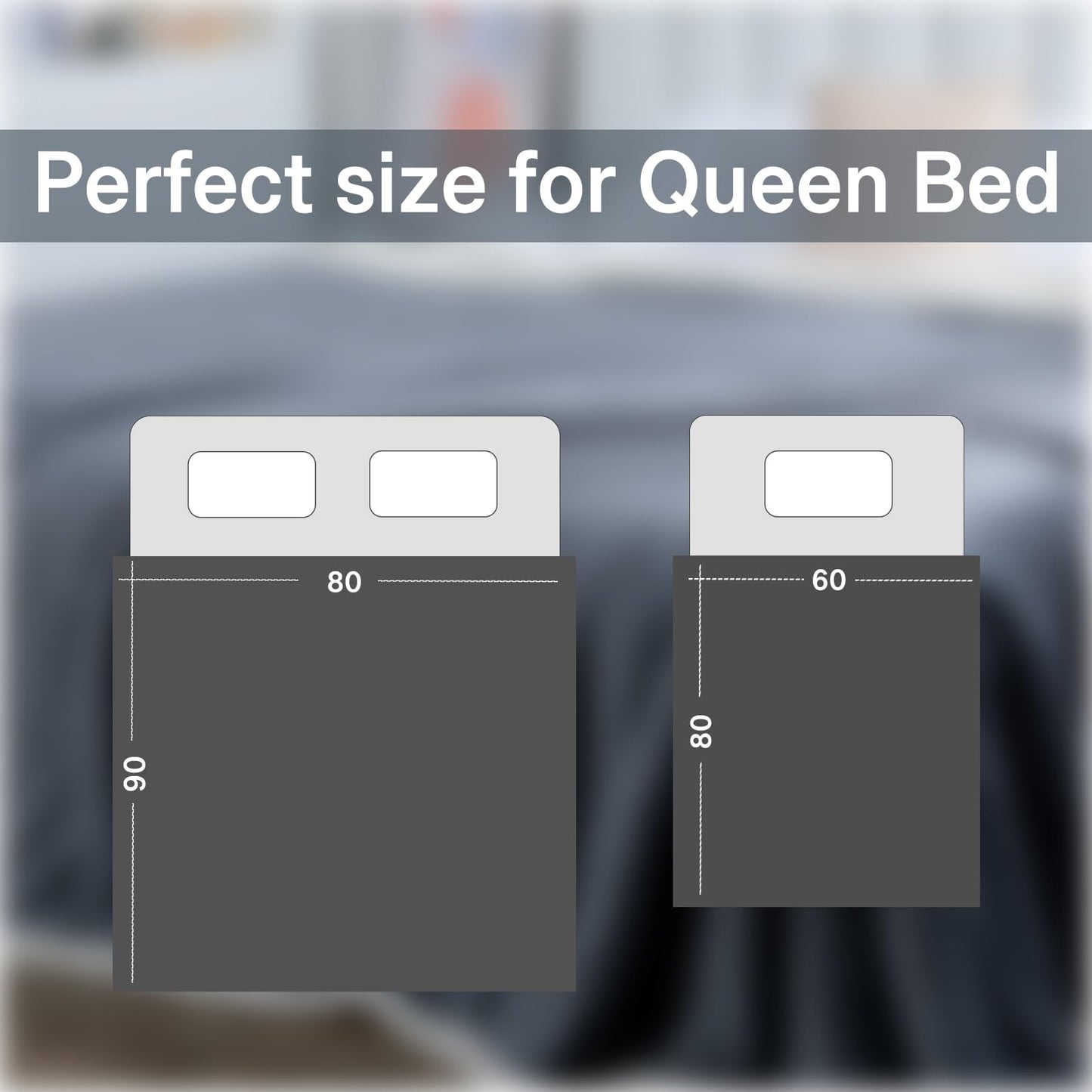 ILWPRM Waterproof King Size Blankets for Bed 80'' x 90'', Water Proof and Stain Resistant Throw Blankets for Couch Sofa, Reversible Mattress Protector for Twin, Queen, King Beds(Grey)
