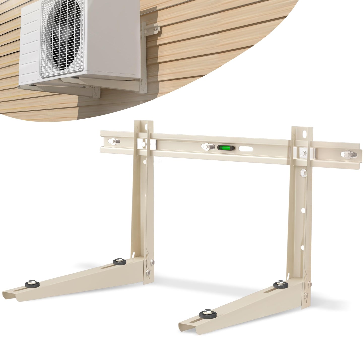 Mini Split Wall Mounting Bracket: Condenser Wall Mount Rack for 7000 9000 12000 18000 24000 30000 36000 BTU Mini Split Air Conditioner Units, Outside Split System Mount Condenser Bracket, Max 550 LBS