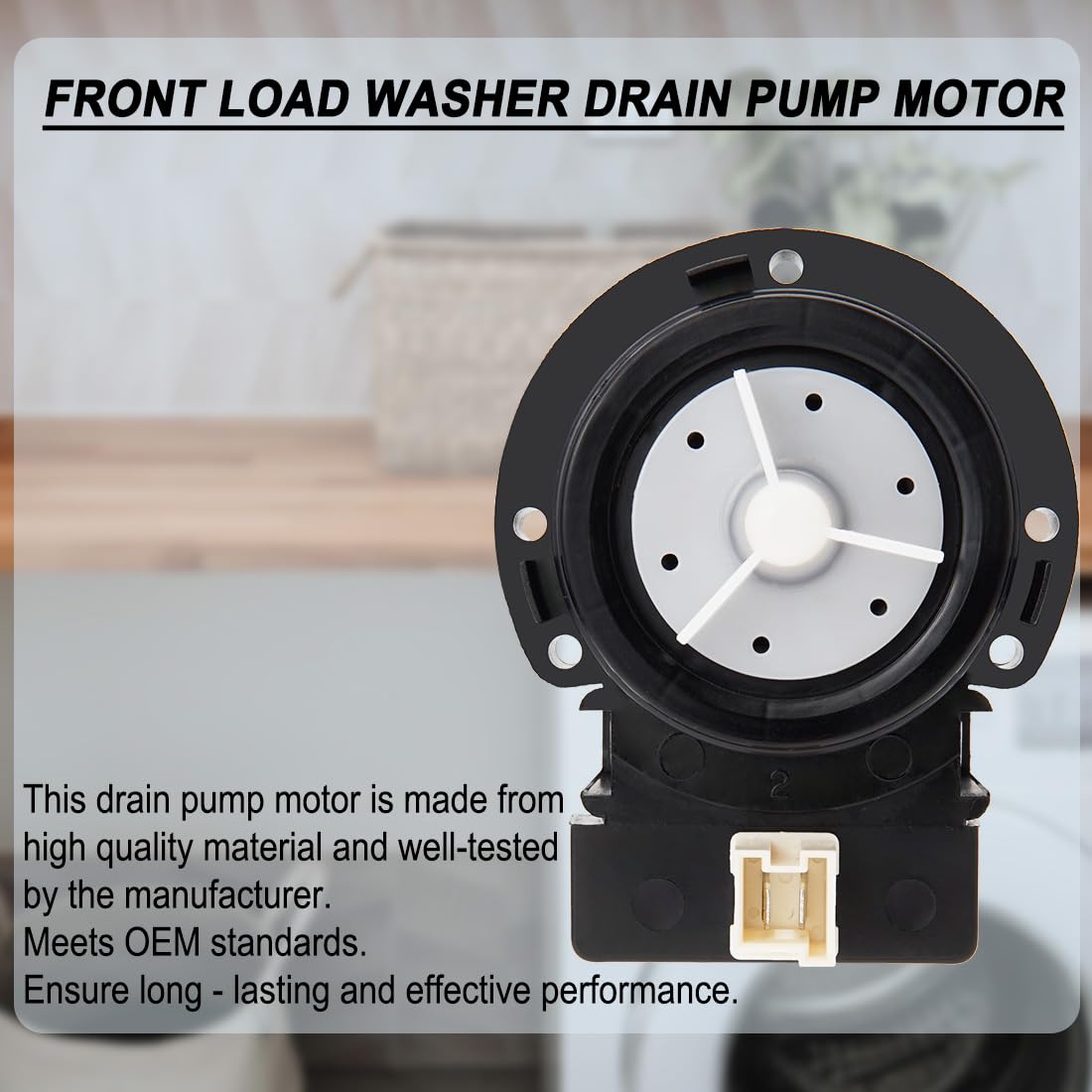 Washer Drain Pump by SupHomie - Compatible with Maytag Neptune MAH8700AWW MAH8700AWM MAH9700AWW MAH9700AWM MAH6700AWW MAH6700AWM
