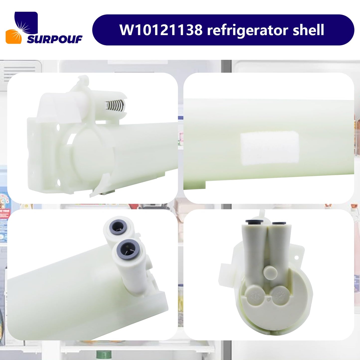 2260507 226051 W10121138 WPW10121138 Compatible with Whirlpool Refrigerator Filter Housing