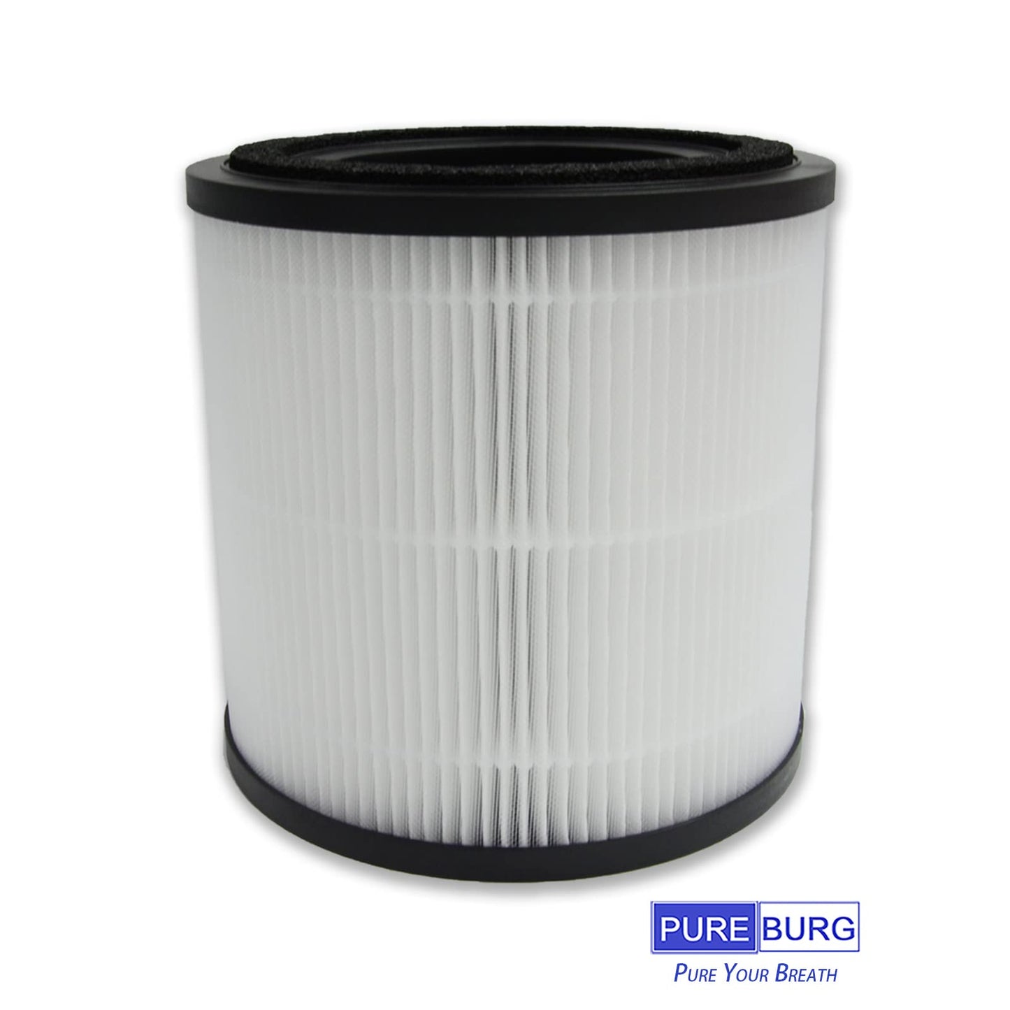 PUREBURG Replacement Filter Compatible with Bissell MYair + & MYair HUB Air Purifiers Model 2905A 3179A Parts 3389, H13 True HEPA and Activated Carbon Multi-Layer Filtration, Pack of 2