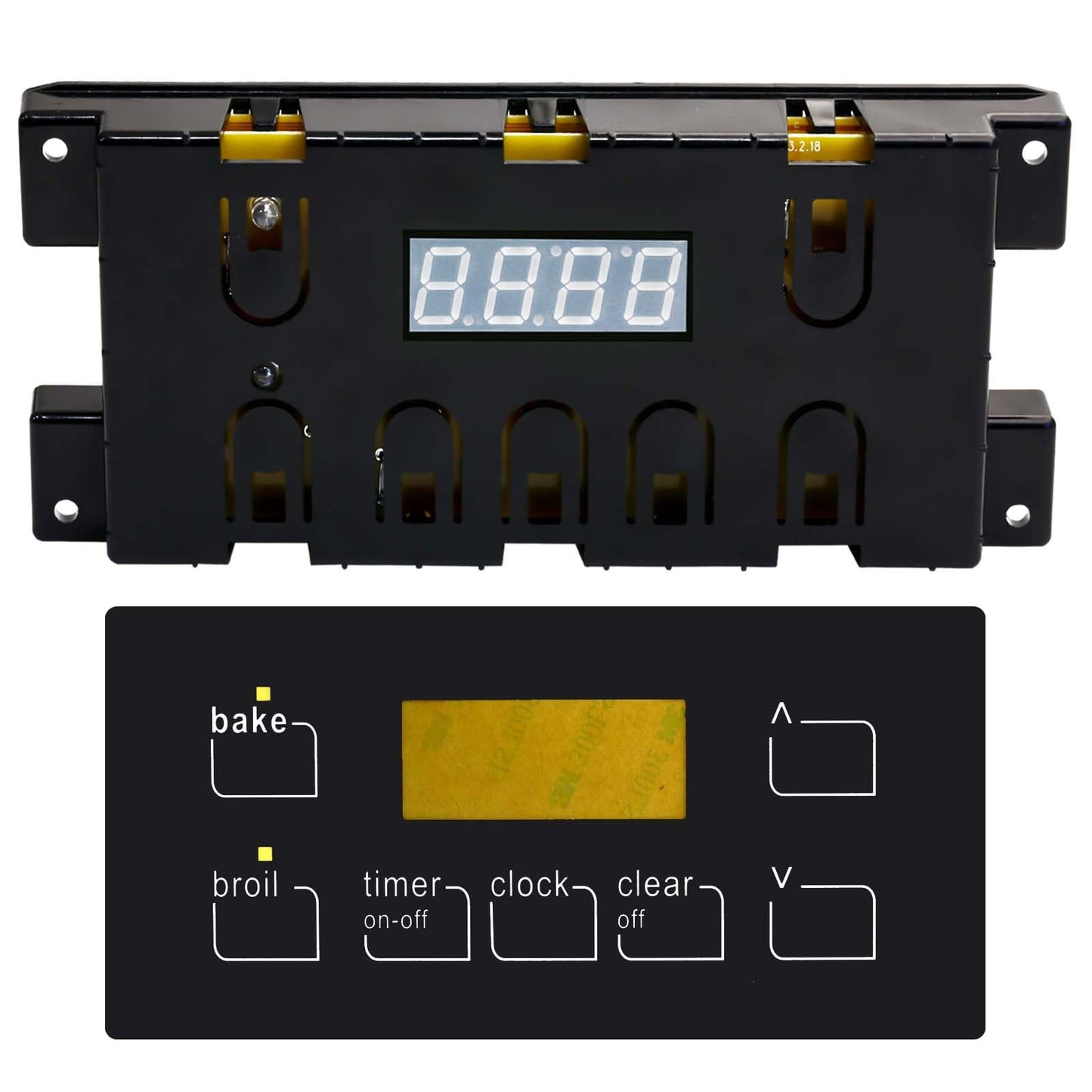 Oven Range Stove Clock Control Board - Directly Replaces Sears 5304518660 for FRIGIDAIRE 316455400 Range Oven