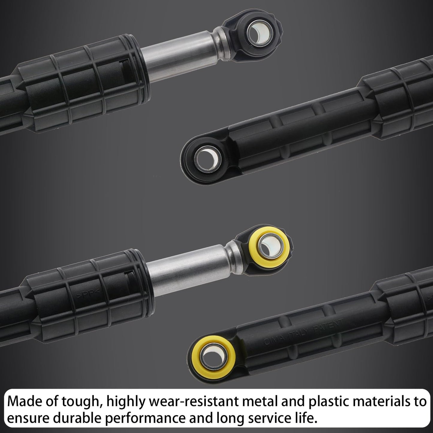 Siwdoy Washer Front And Rear Shock Absorbers Compatible with Samsung WF350ANR/XAA WF419AAW/XAA WF42H5200AP/A2 WF42H5000AW/A2 WF42H5200AF/A2 WF42H5400AF/A2 WF45N5300AW/US