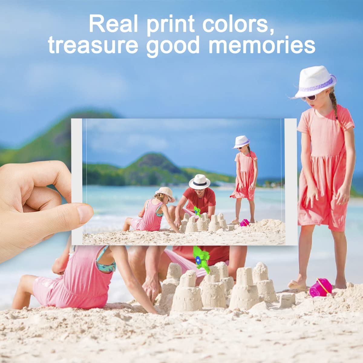 KP-108IN 4x6 inch Color Ink and Paper Set Compatible with Canon Selphy CP1500 CP1300 Ink and Paper 4 x 6 Inch 100mm x148 mm (3 Ink +108 Sheets Glossy Photo Paper)