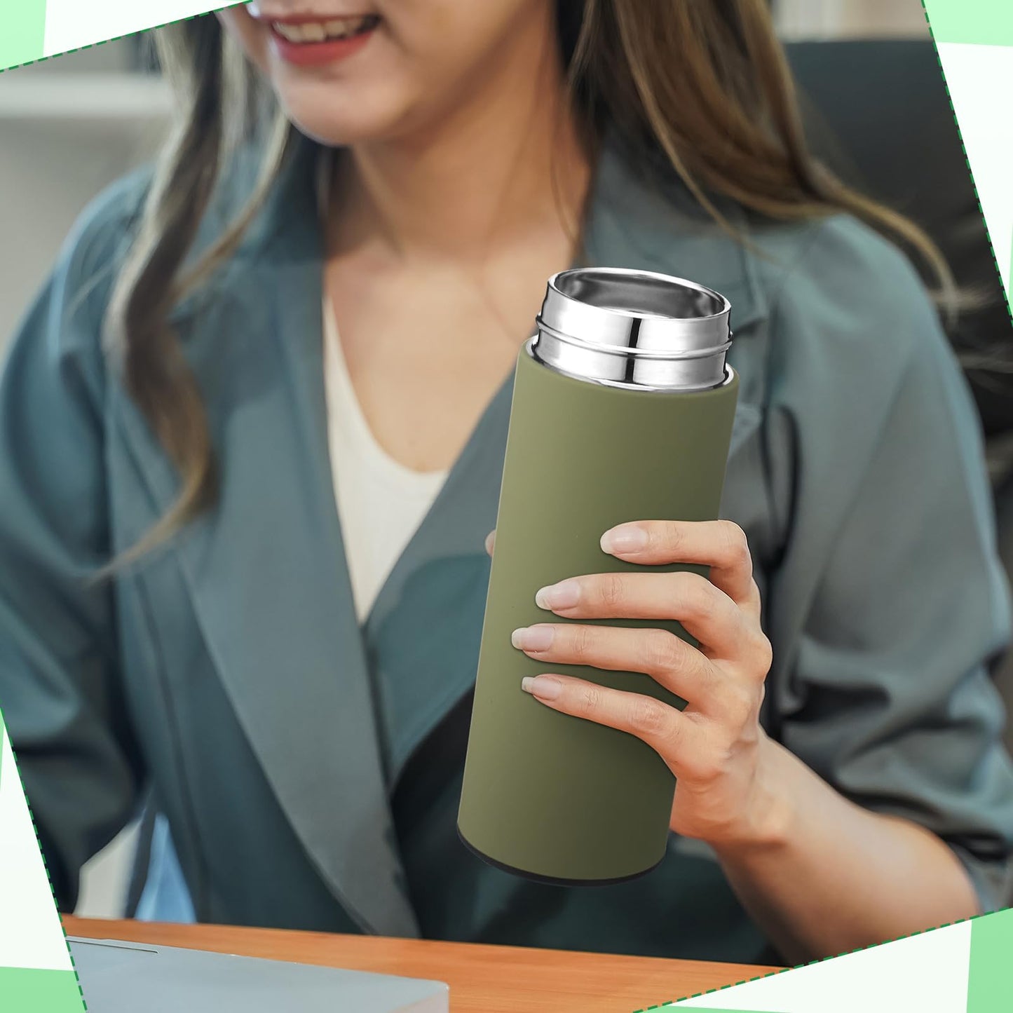 Thenshop Set of 5 New Employee Welcome to The Team Gift Sets Notebook Pen and Tumbler Welcome to The Team Box Employee Appreciation Gift Sets for New Worker Men Women Office(Green)