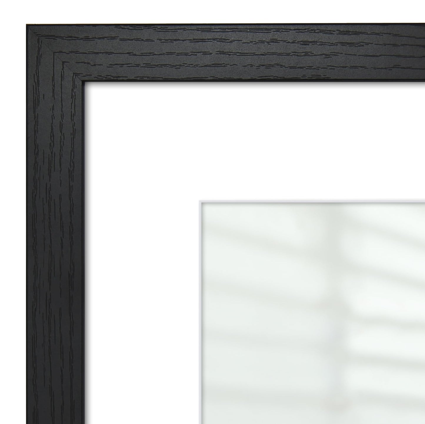 Americanflat 16x20 Picture Frame with Polished Plexiglass - Use as 12x16 Frame with Mat or Display 16x20 Photo Without Mat - Hudson Collection - Wide Picture Frames for Wall Display - Black