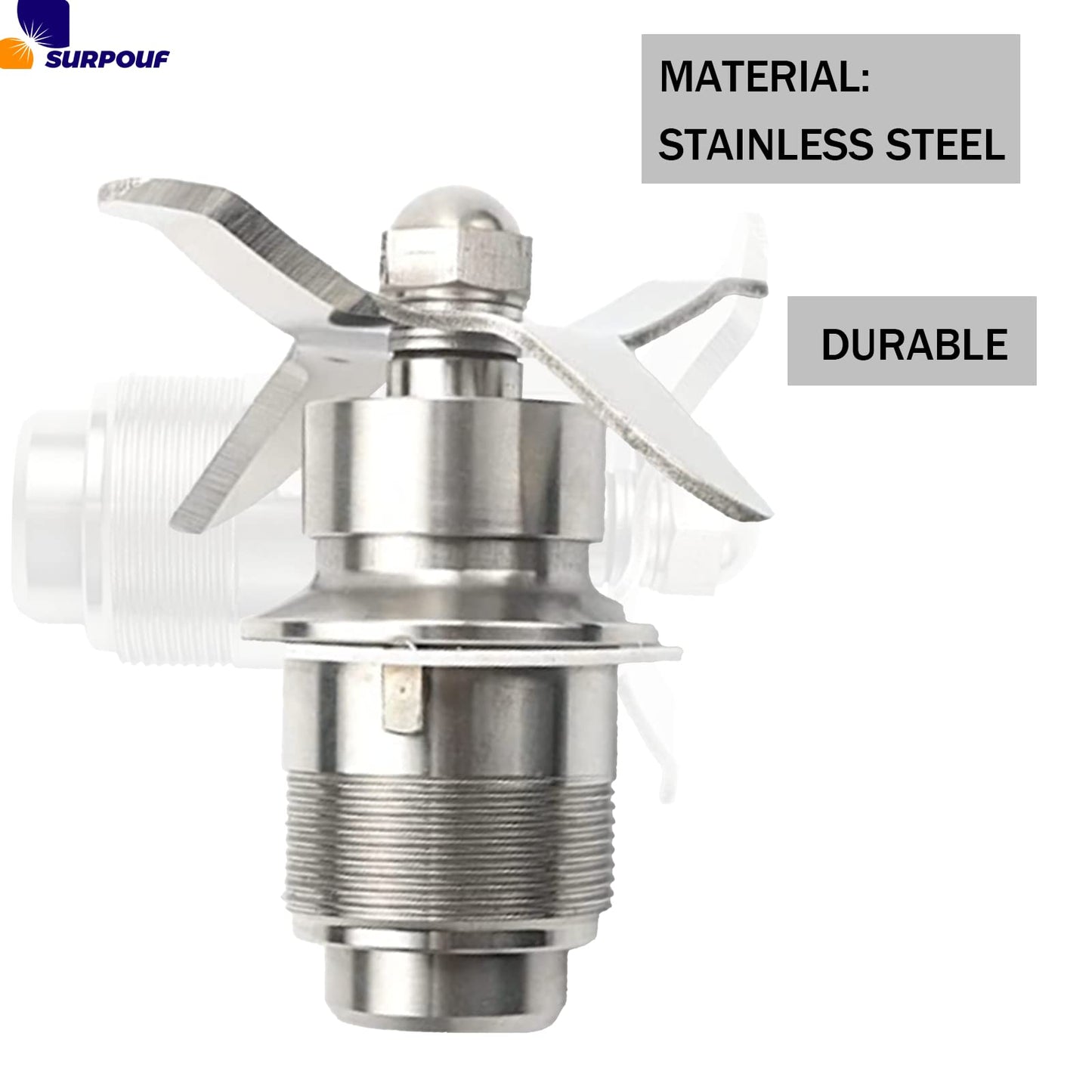 SURPOUF 502977 Blade Cutting Blender Assembly Compatible With Waring CB6 CB10 CB15 For waring blender replacement parts