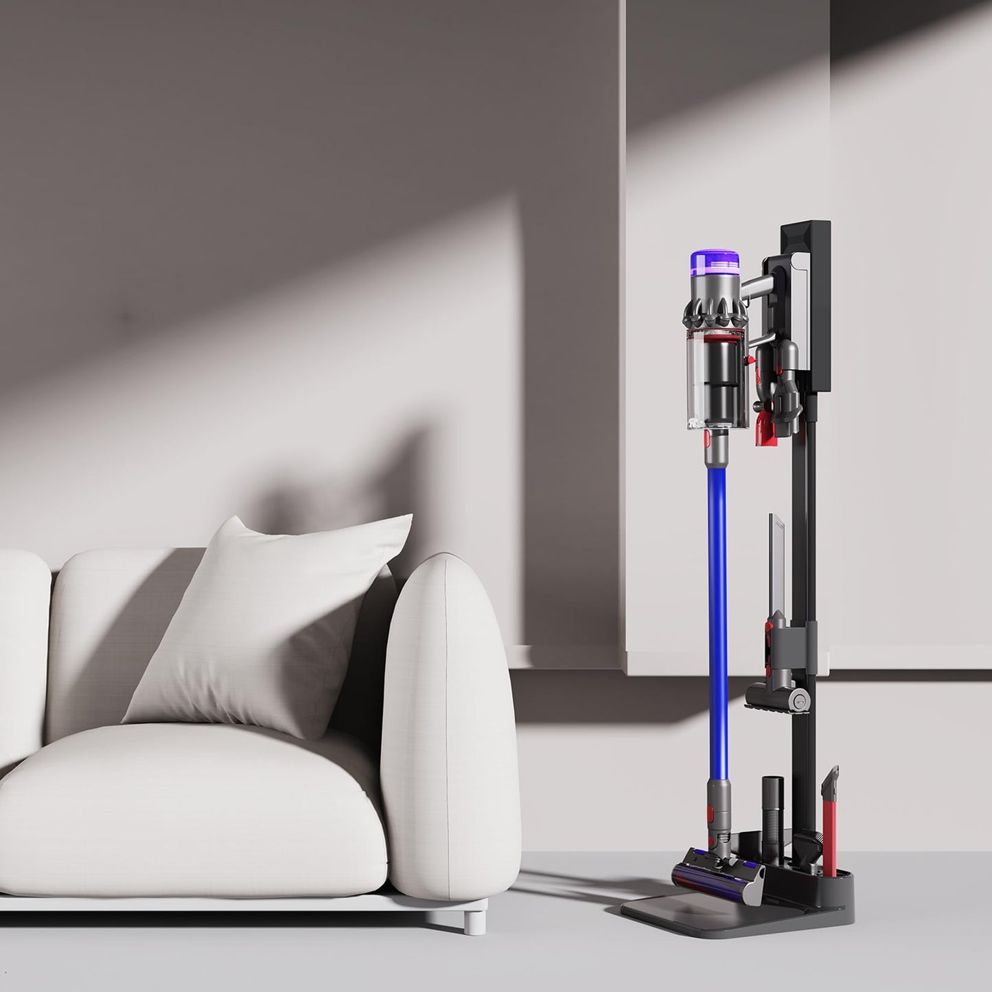 Foho Vacuum Stand Storage Dock Dockings Station Compatible for Dyson V7 V8 V10 V11 V12 V15 SV18 SV21, Storage Bracket Stand Compatible for Dyson Vacuum Cleaner