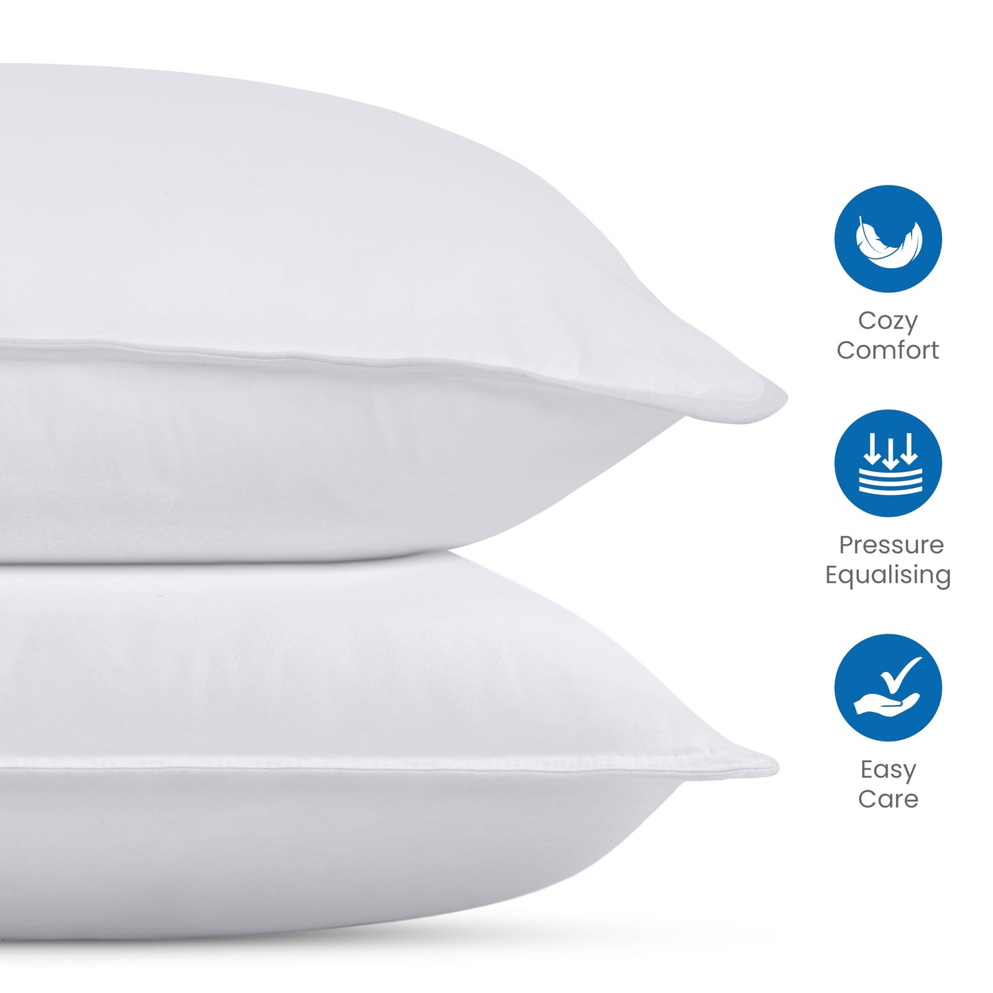 Utopia Bedding Bed Pillows for Sleeping (White), King Size, Set of 4, Hotel Pillow, Cooling Pillows for Side, Back or Stomach Sleepers
