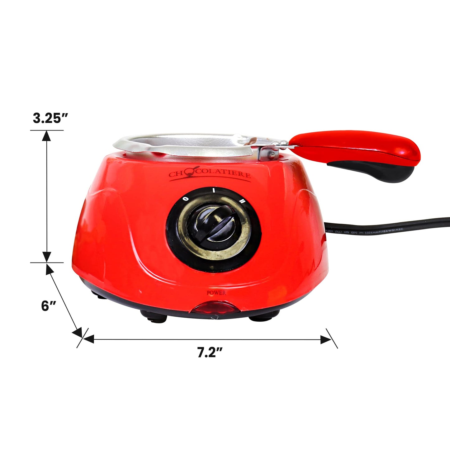 Total Chef Electric Chocolatiere Melter 32+ Accessories Fondue Pot Set Chocolate Fountain and Candy Melts 8.8 oz (250 g) DIY Candy Maker Dessert Special Occasion Gift Set for Romantic Dinner Red