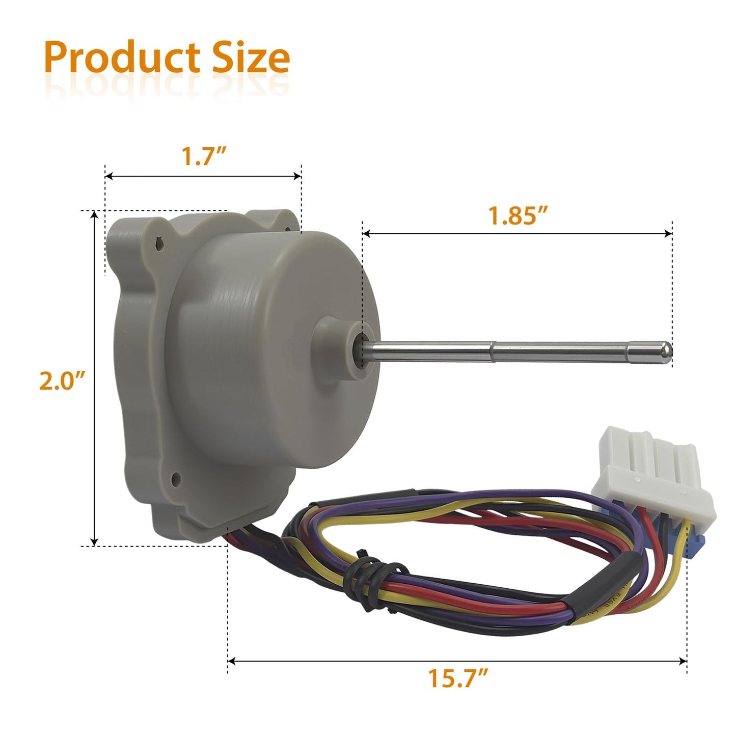 Refrigerator Evapoartor Fan Motor Fit for LG LBNC15231P LBNC15231V LRTLS2403S LTCS20020B LTCS20020S LTCS20020W LTCS20030S LTCS20120S LTCS20120W LTCS20220B LTCS20220S LTCS20220W