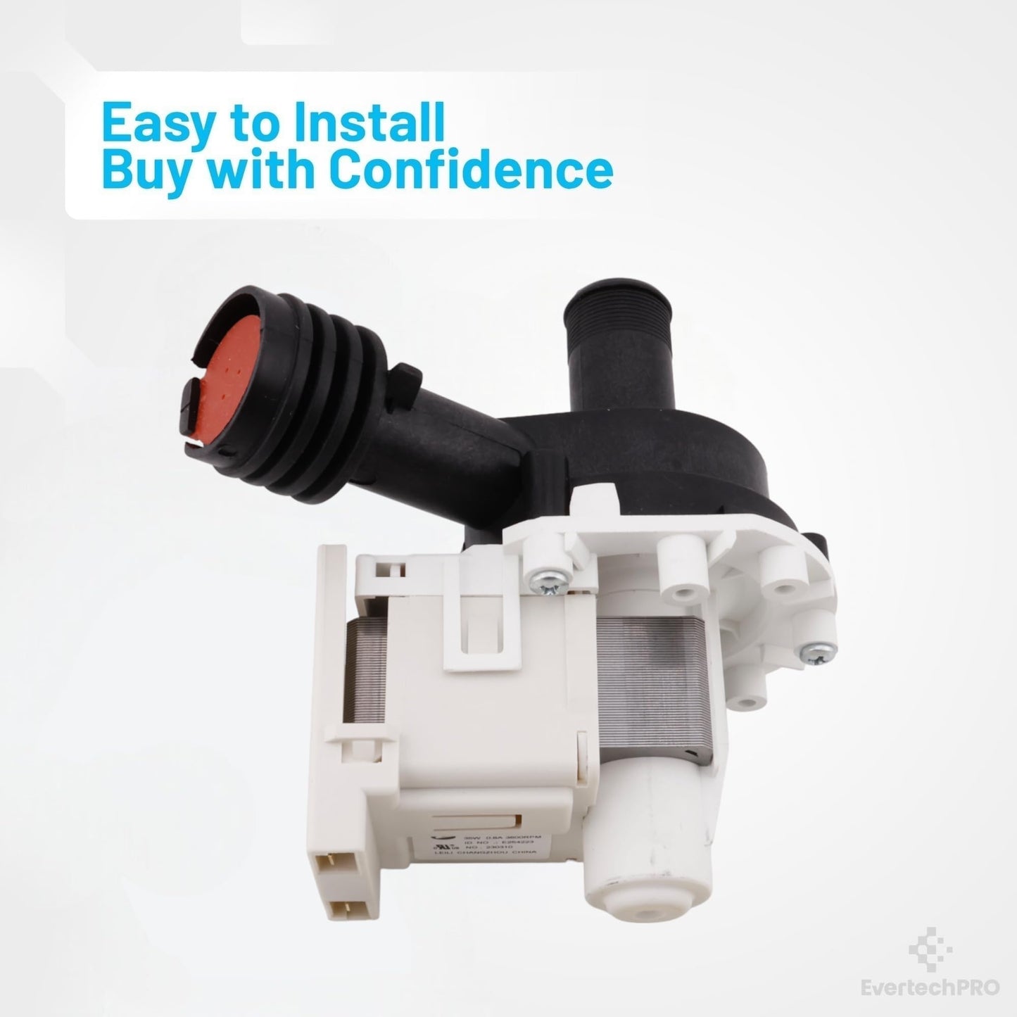 A00126501 OEM Dishwasher Drain Pump, Ac/dc, Dishwasher Drain Pump Motor and Housing Replacement, Compatible With Frigidaire Dishwasher 154474101, 154640201