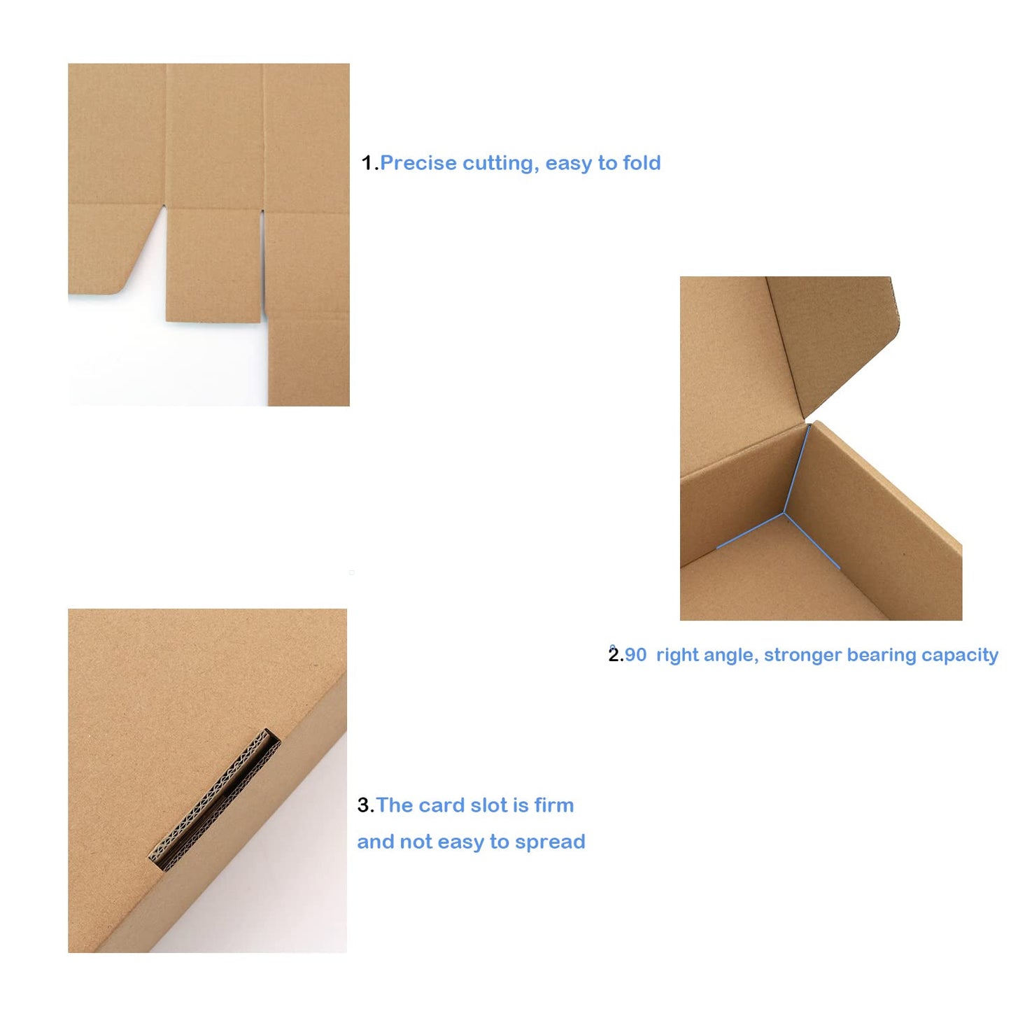 Brown Shipping Packaging MEIANJU L10.5xW6.3xH2 inch Hard Corrugated Cardboard Shipping Boxs Gift Wrap Box for Bridesmaid,Anniversary