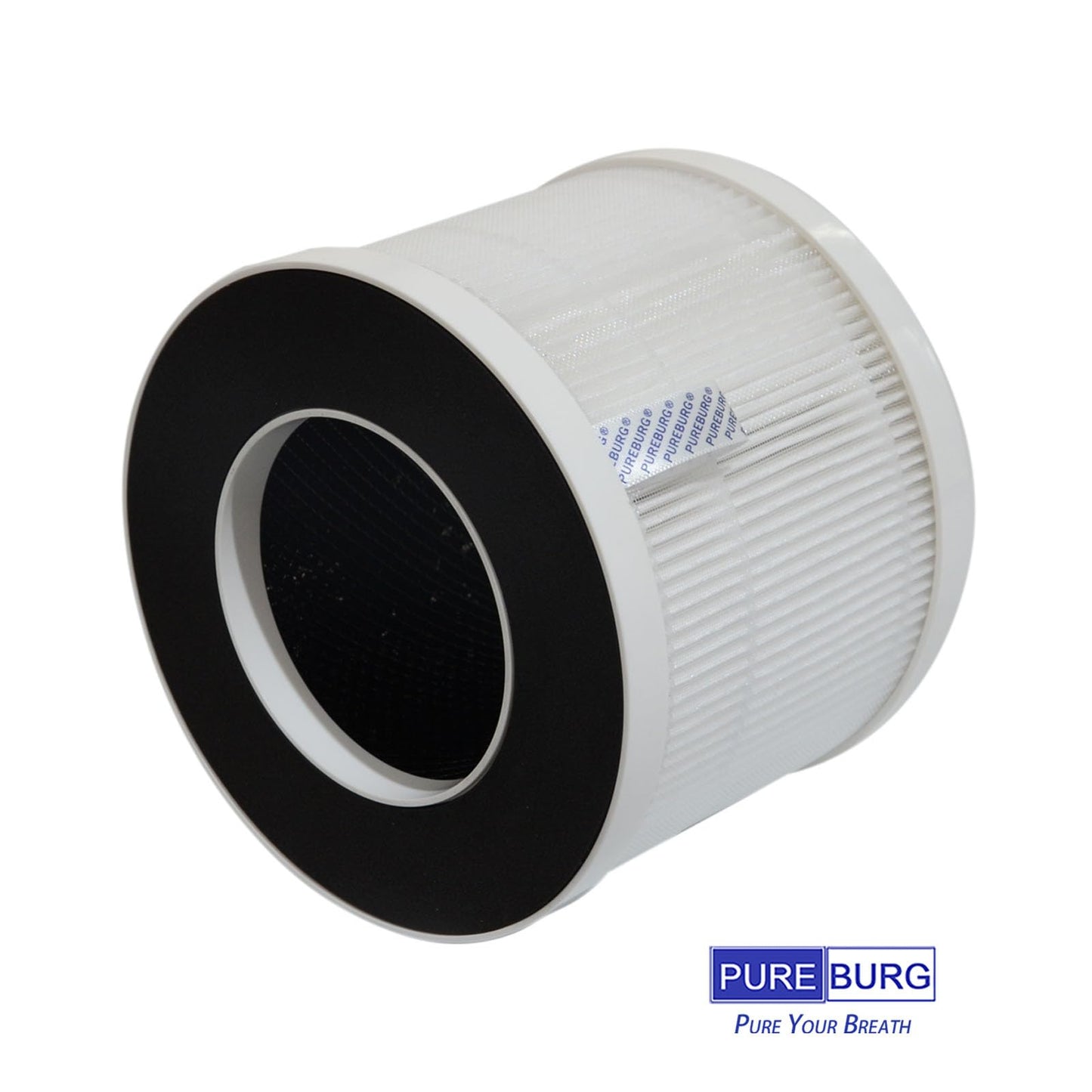 PUREBURG Replacement Filter Compatible with Happi KJ80 My Happi Air Purifier, H13 True HEPA and Activated Carbon Multi-Layer Filtration, Pack of 2