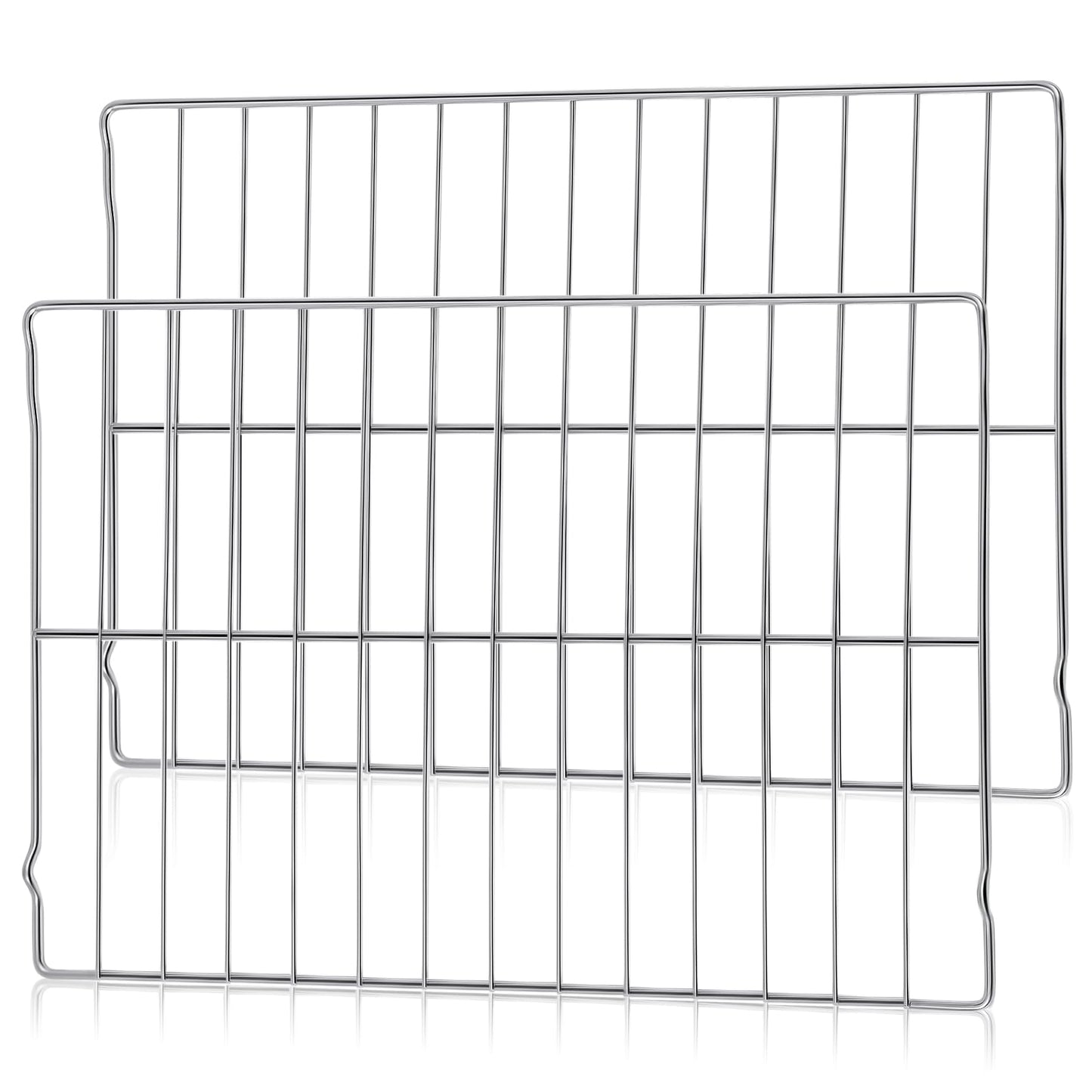 Zonon 2 Pcs Oven Racks Replacements 24-3/16 x 16 Inch Oven Grill Rack 304 Stainless Steel Compatible with Replace Range Stove