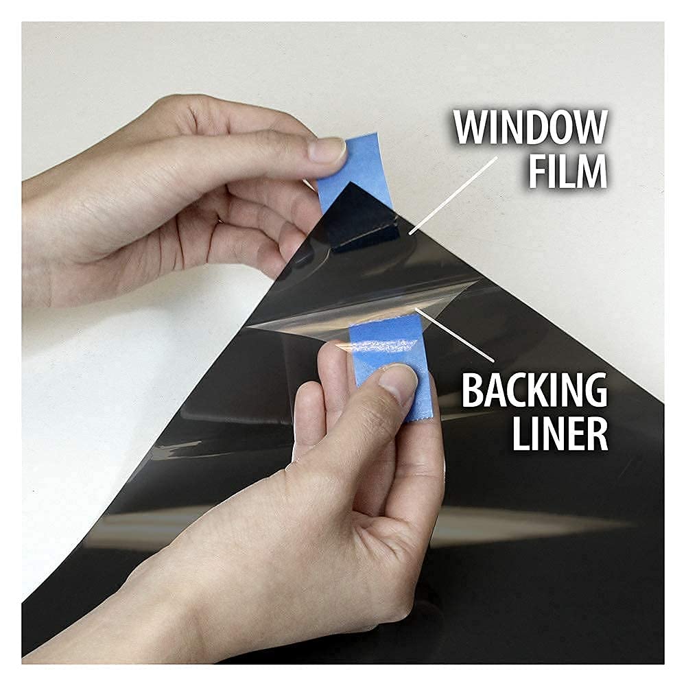 BDF NA05 Window Film Daytime Privacy and Sun Control Natural Black 5 (Very Dark) - 36in X 12ft